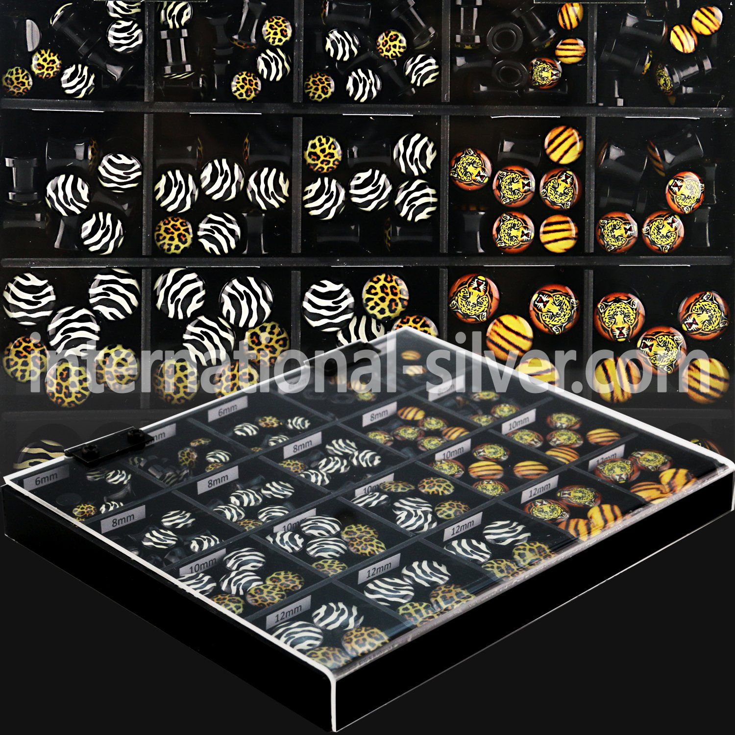 dmbj35 plugs gauges acrylic body jewelry ear lobe