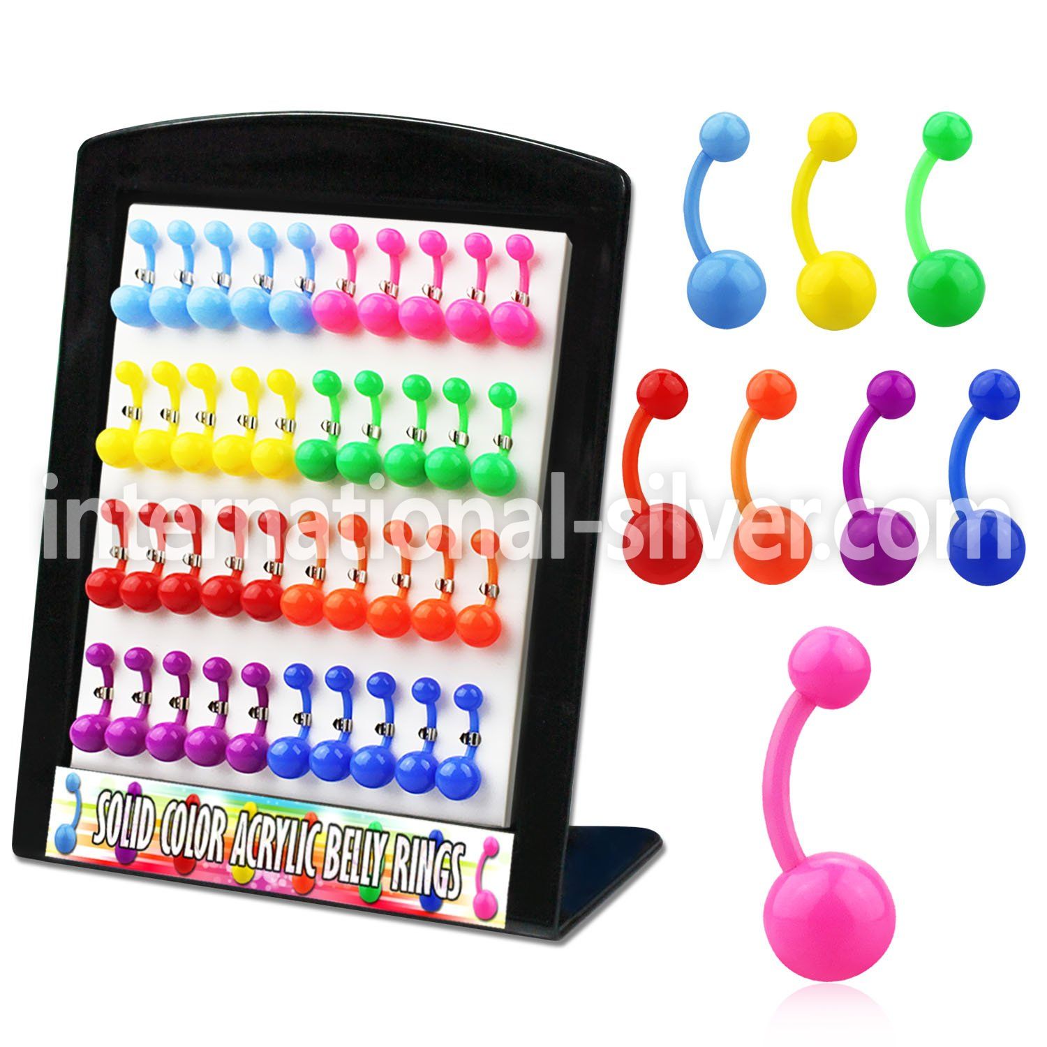 dmbna6 belly rings acrylic body jewelry belly button