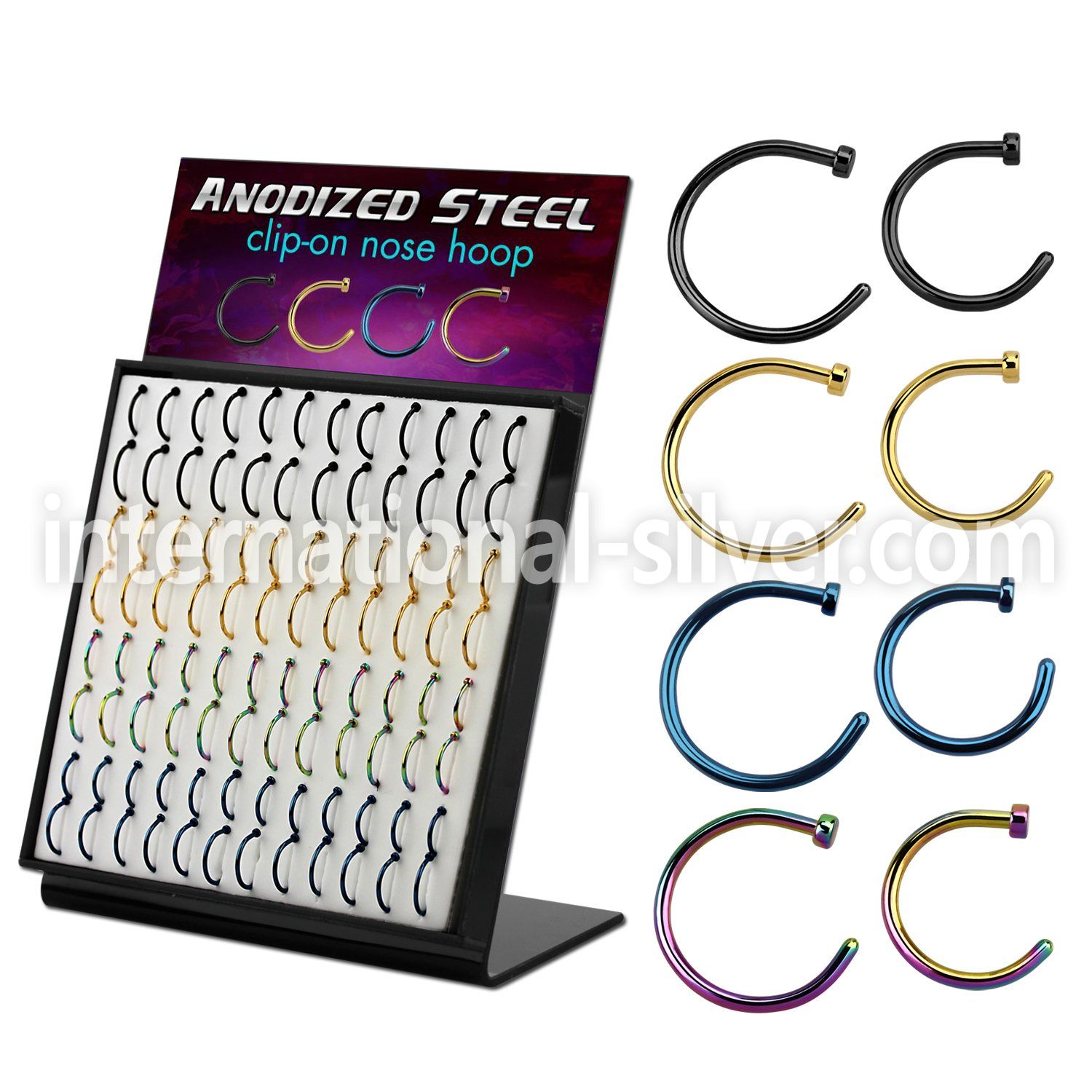 dmcltn96 fake illusion body jewelry anodized surgical steel 316l nose