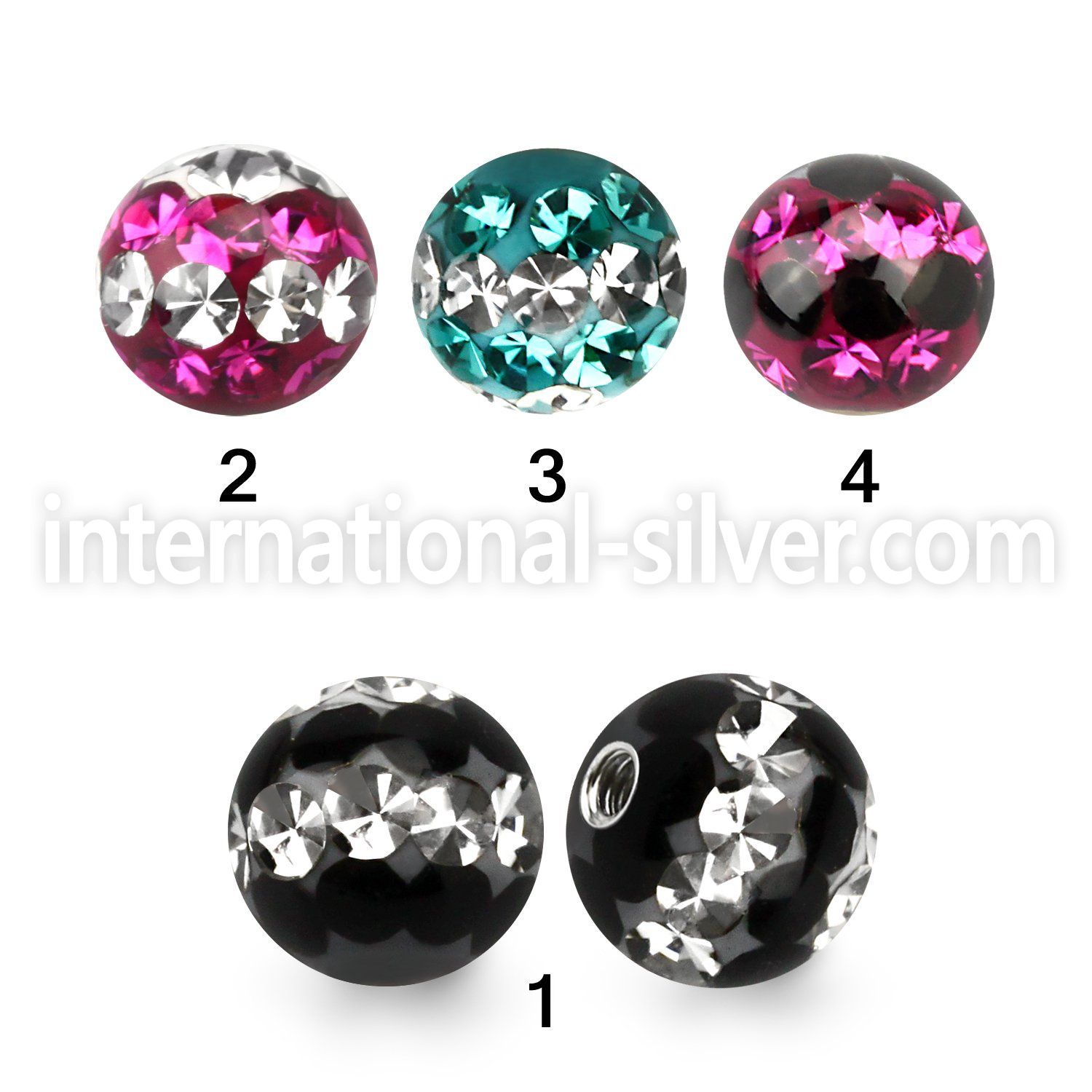 dmfr6 loose body jewelry parts surgical steel 316l belly button