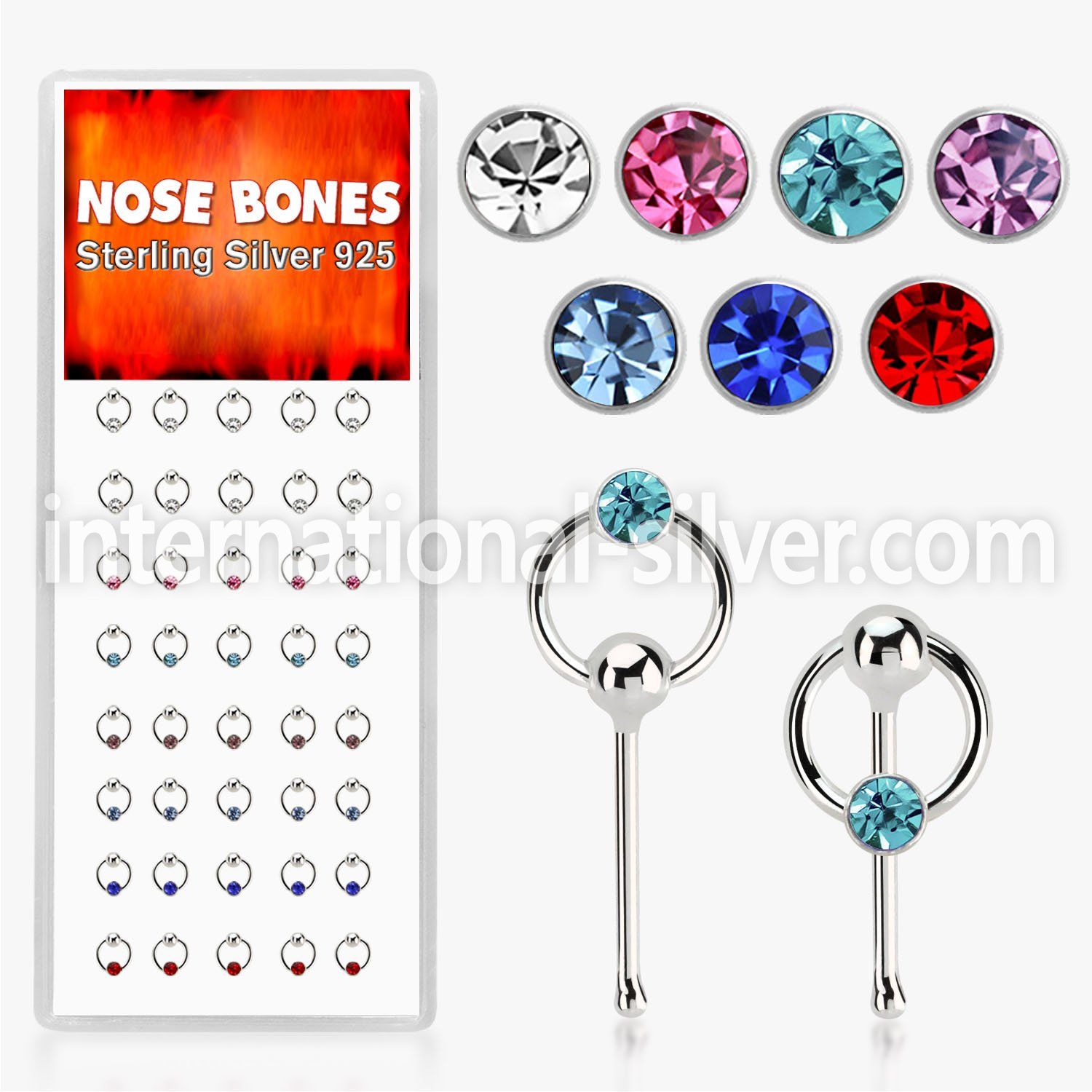 dnbrm1 nose bone silver 925 nose