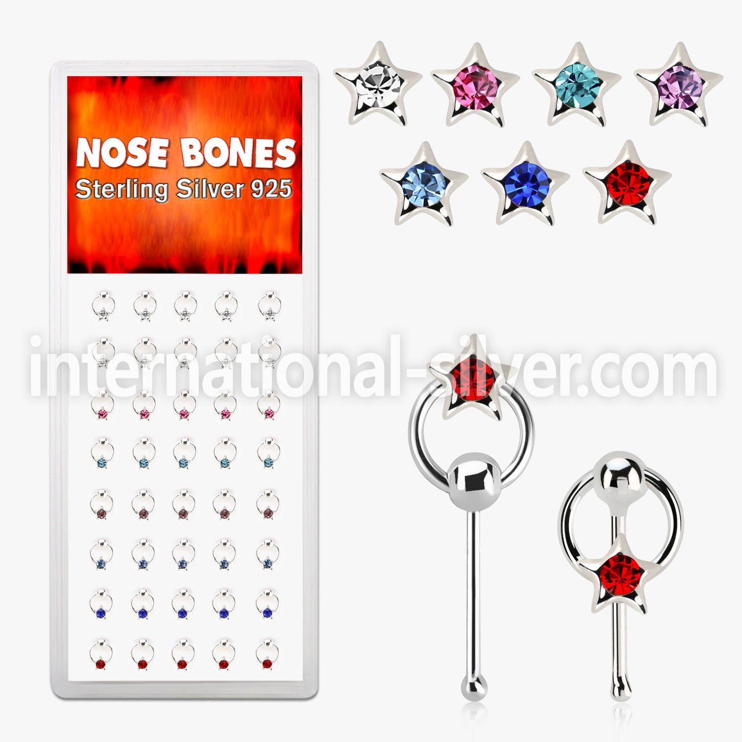 dnbrm3 nose bone silver 925 nose