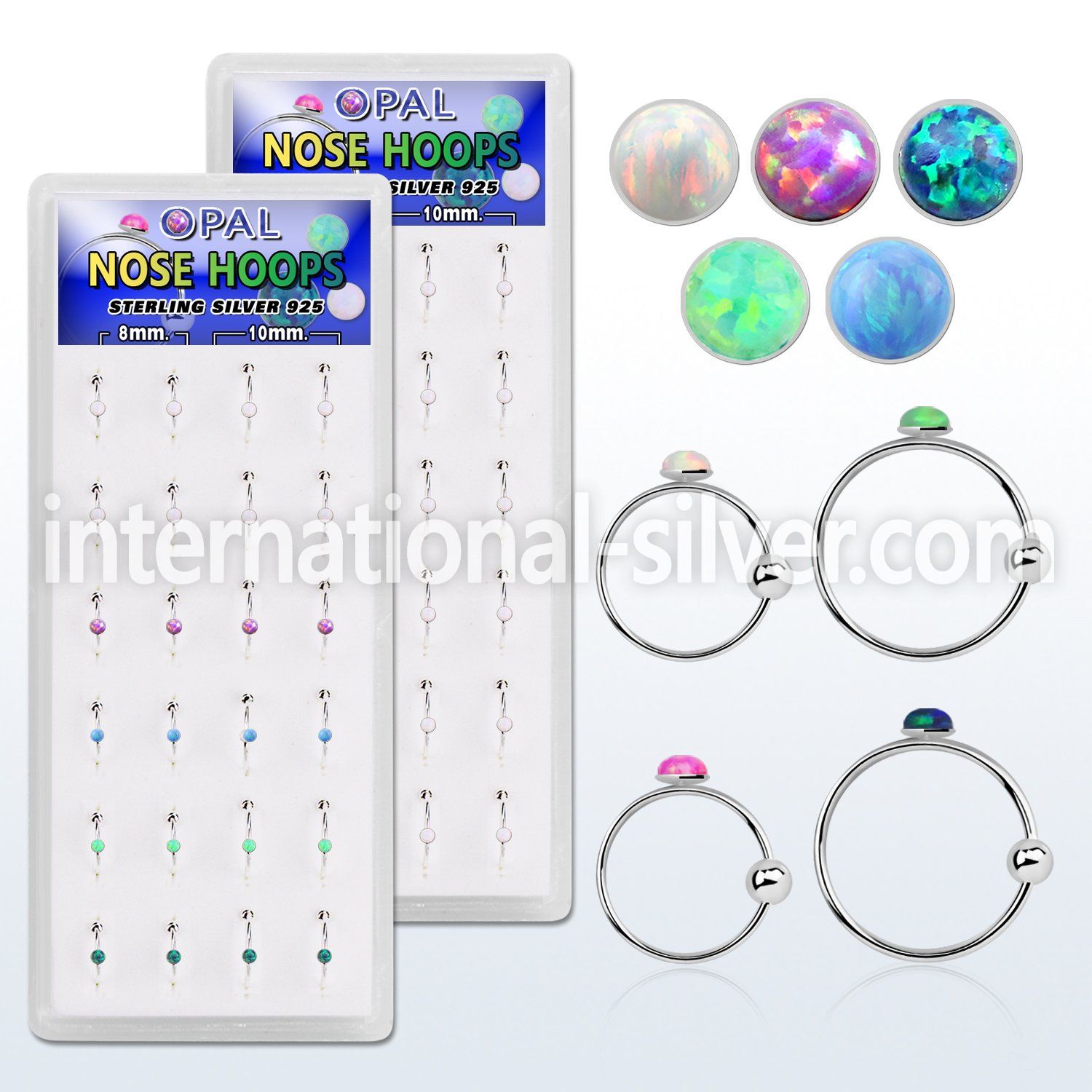 dnsm111 nose hoop silver 925 nose