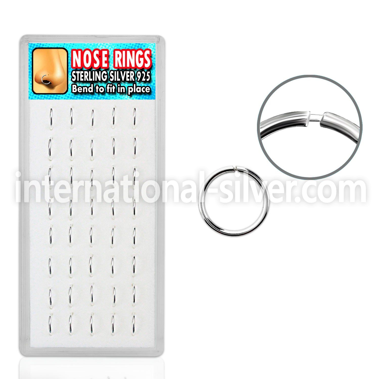 dnsm12 seamless segment rings silver 925 nose