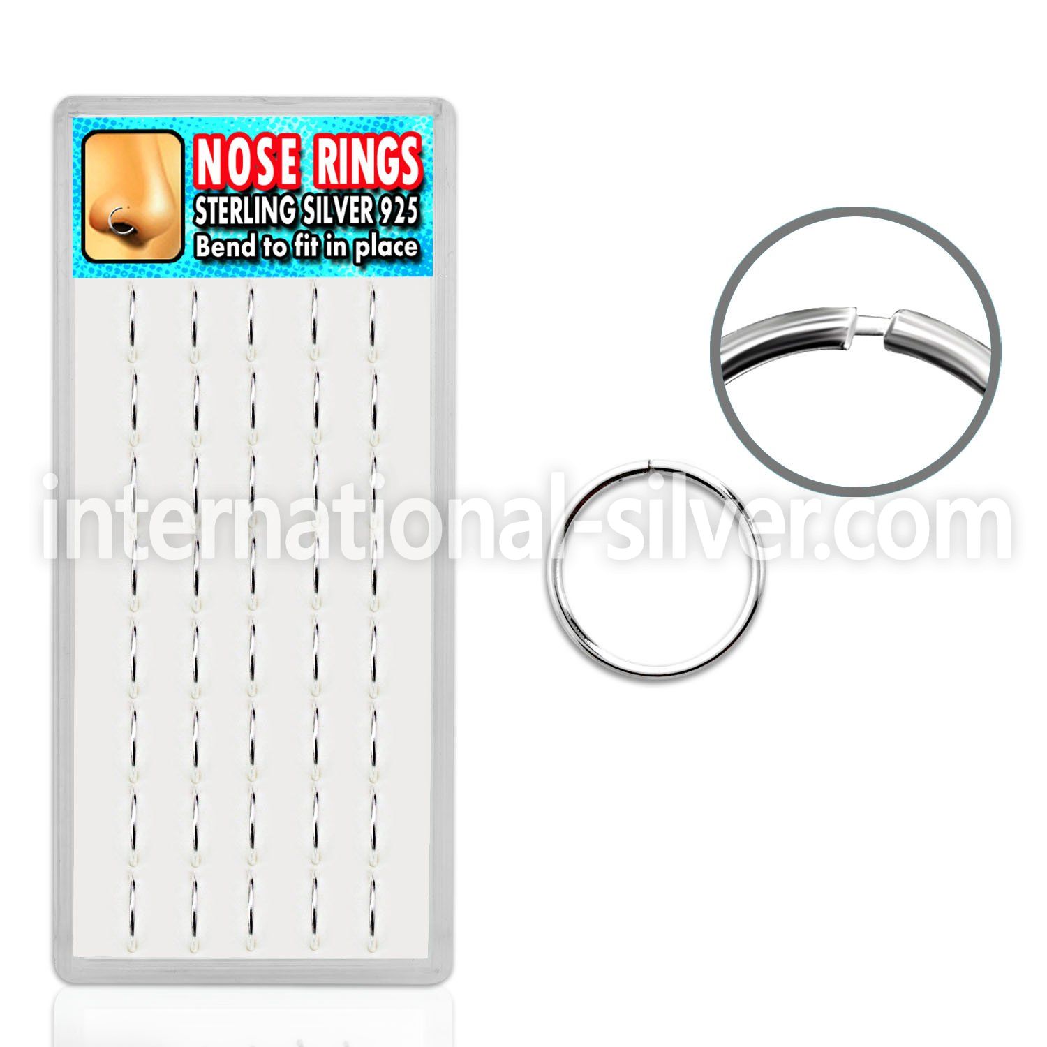 dnsm13 seamless segment rings silver 925 nose