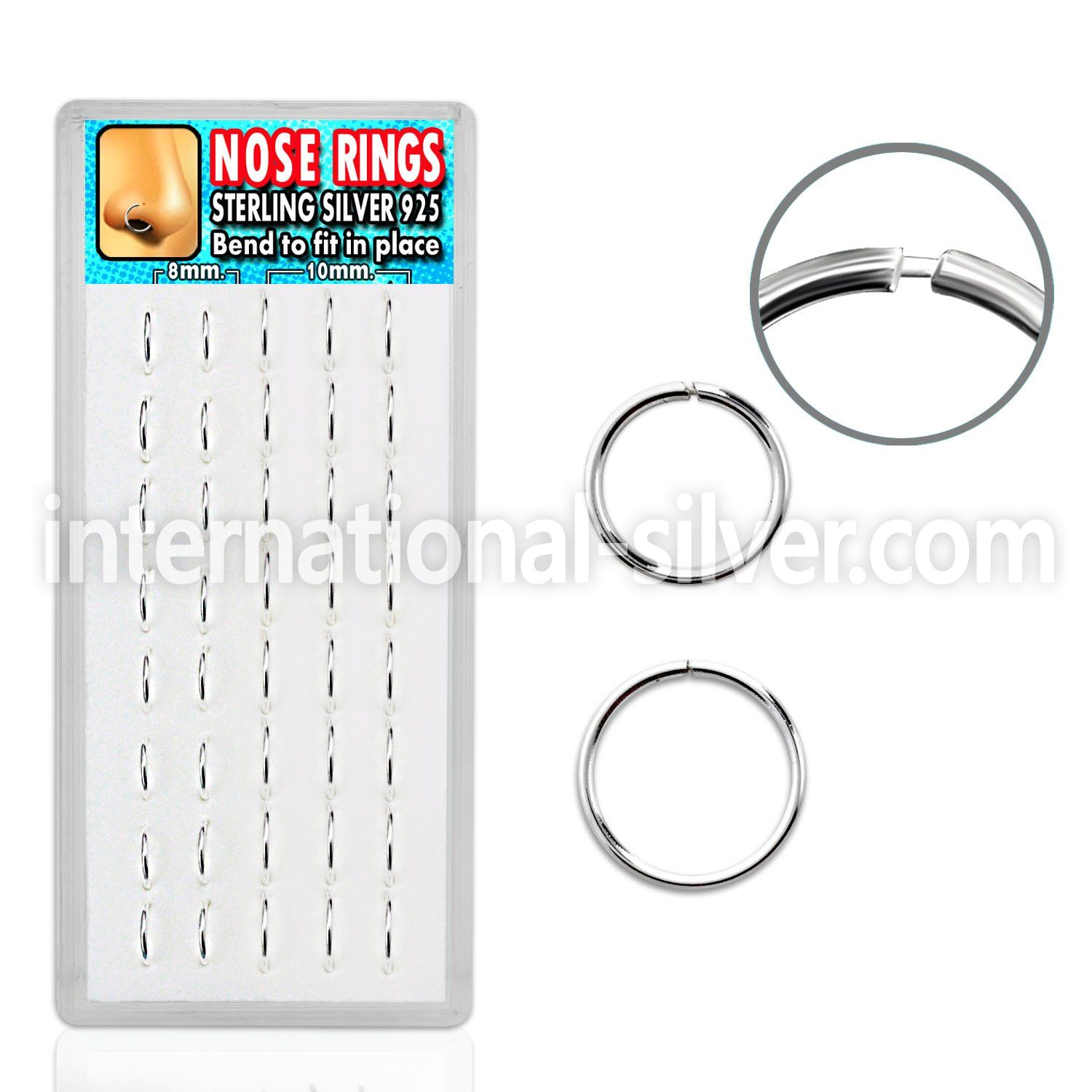 dnsm14 seamless segment rings silver 925 nose