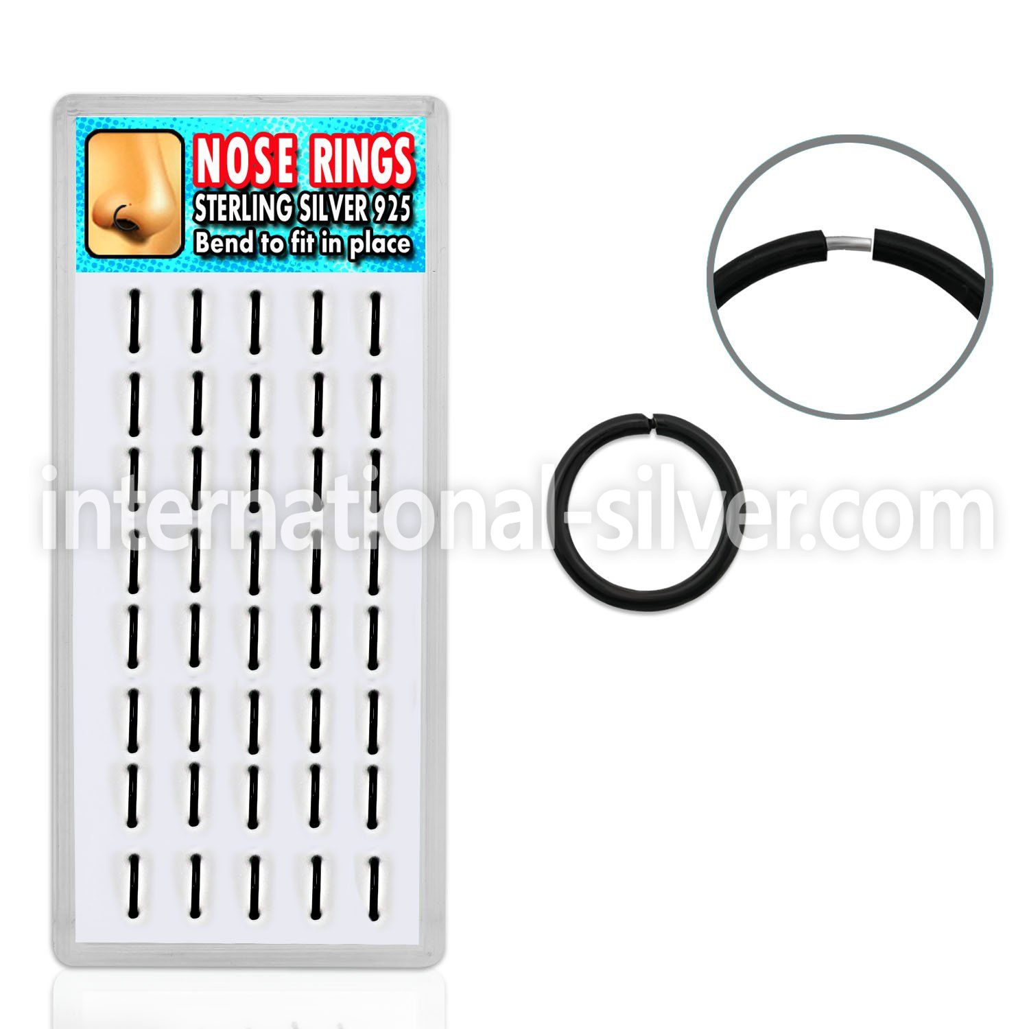 dnsm18 seamless segment rings silver 925 nose