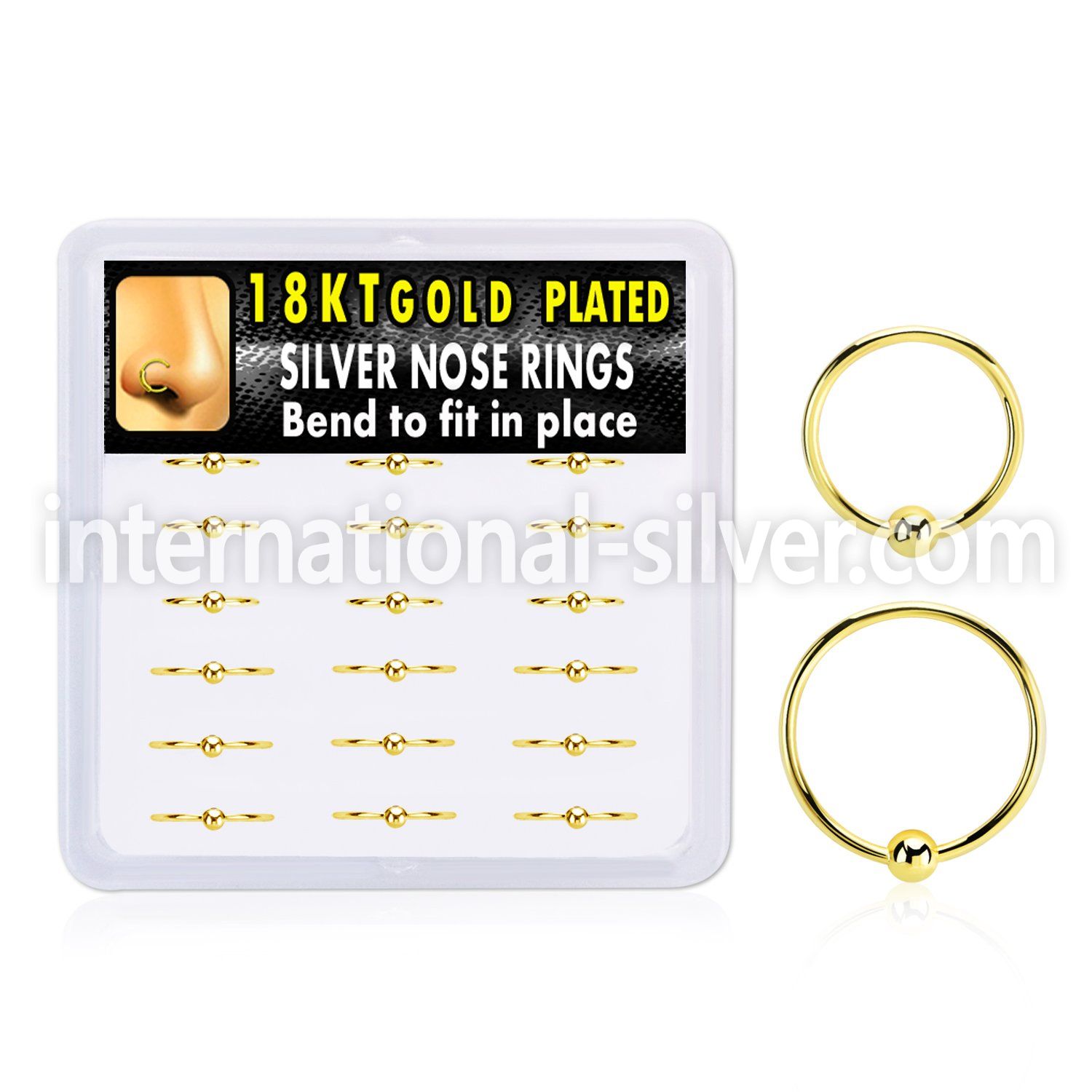 dnsm249 925 silver nose hoops nose piercing