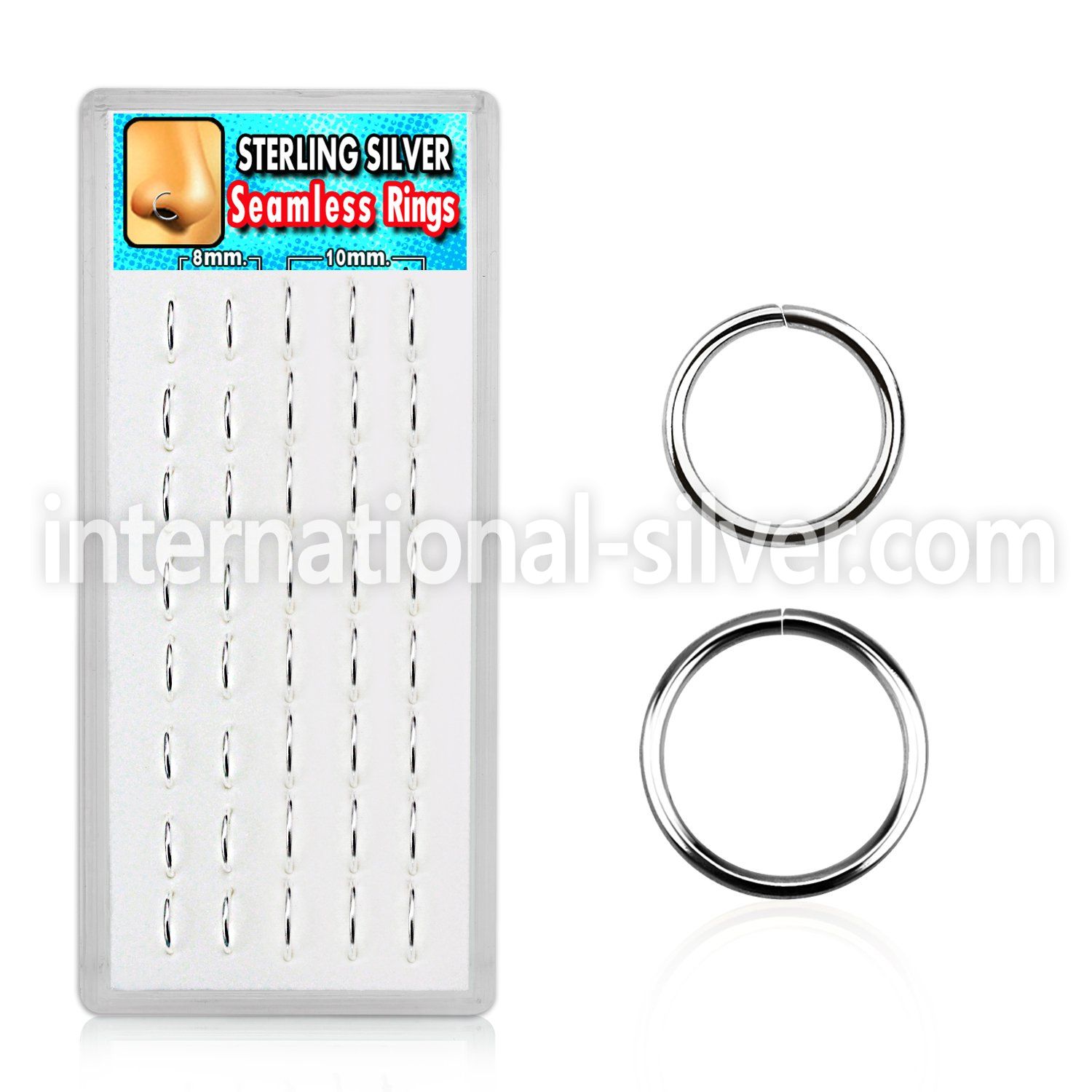 dnsm27 seamless segment rings silver 925 nose