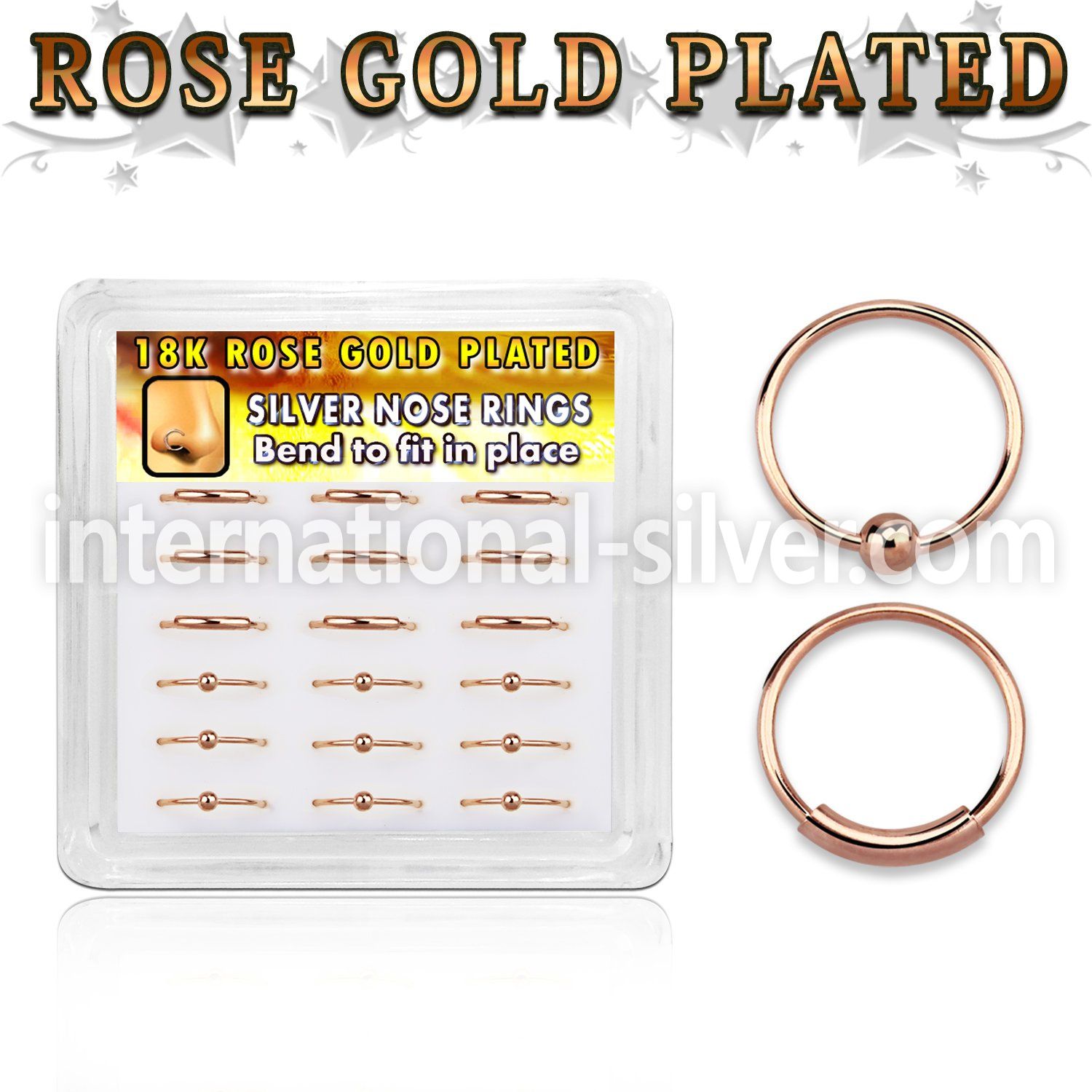 dnsm33 nose hoop silver 925 nose