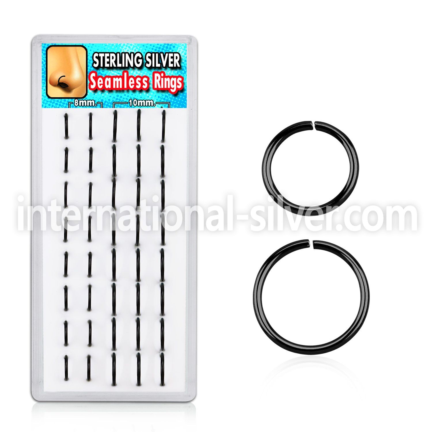 dnsm39 nose hoop silver 925 nose