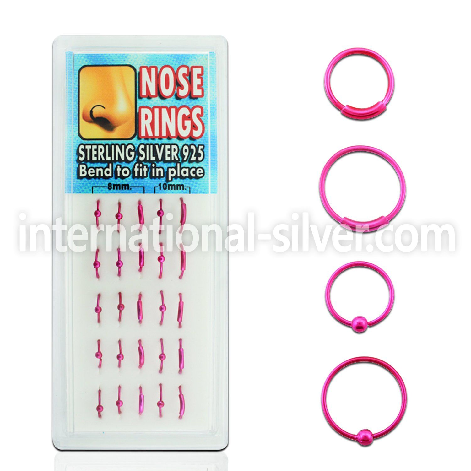 dnsp2 nose hoop silver 925 nose