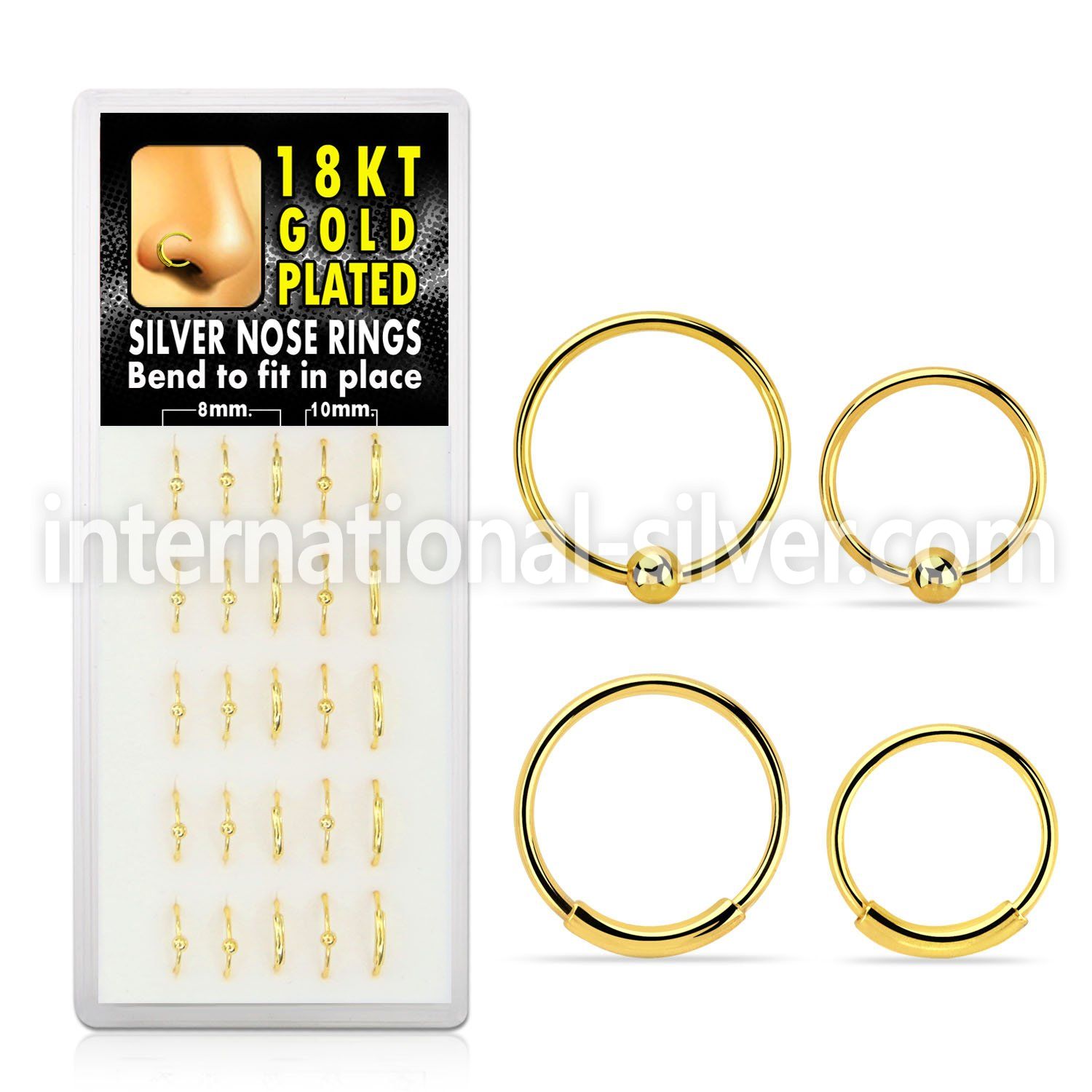 dnsp4 nose hoop silver 925 nose