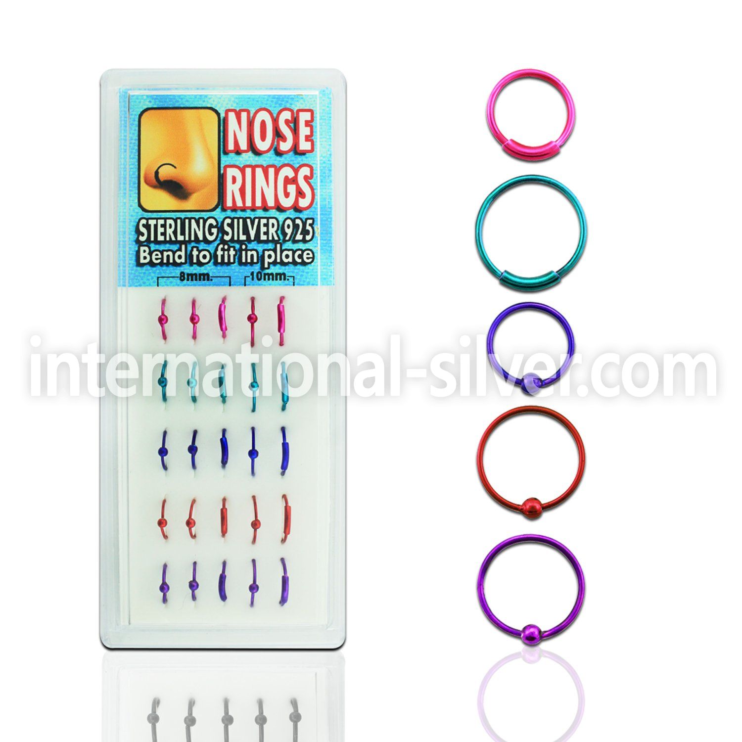 dnsp5 nose hoop silver 925 nose