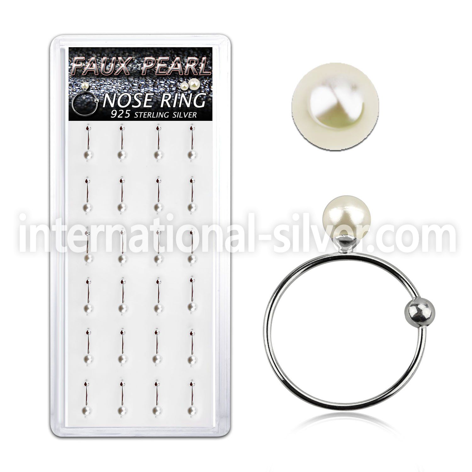 dnspr3 nose hoop silver 925 nose