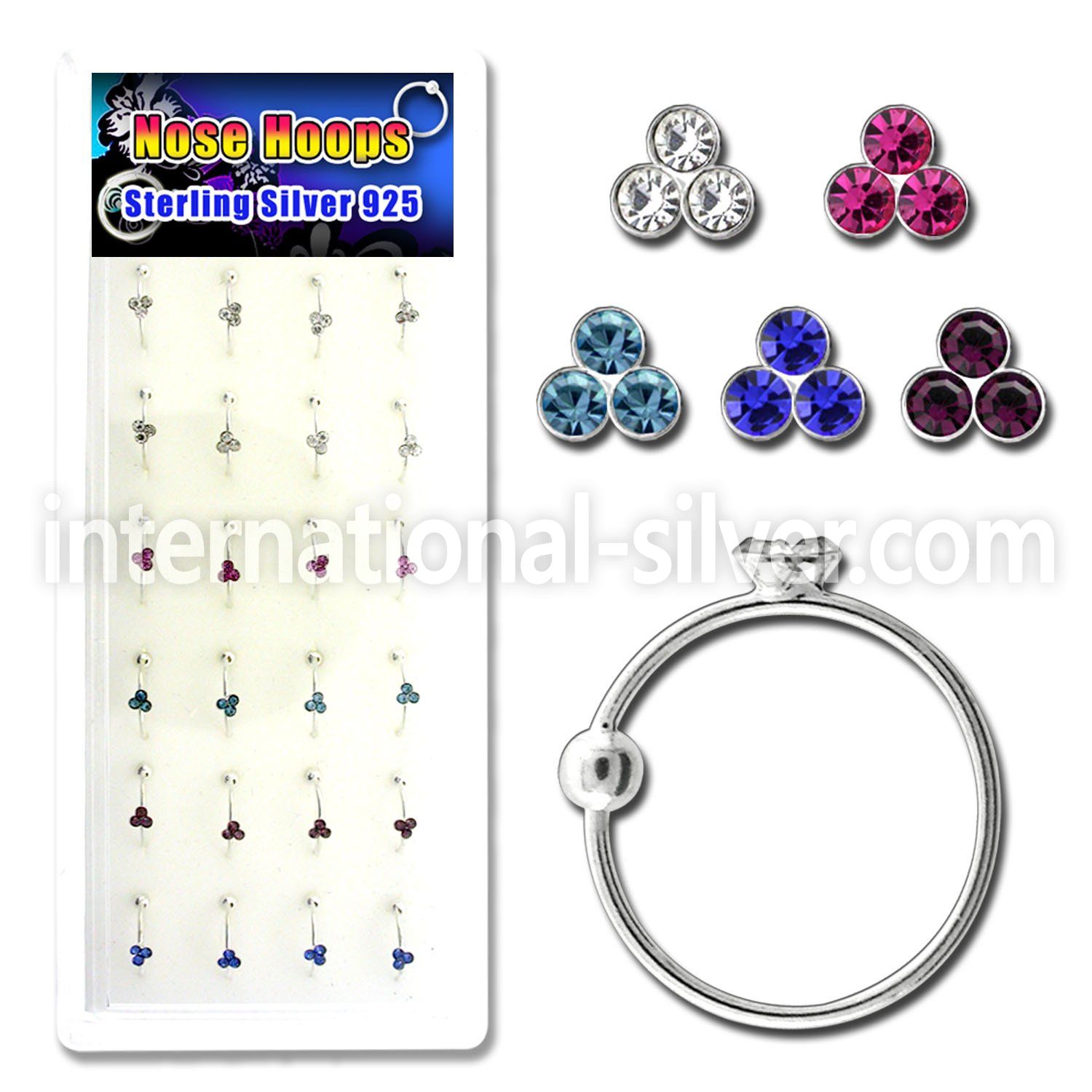 dnstrm nose hoop silver 925 nose