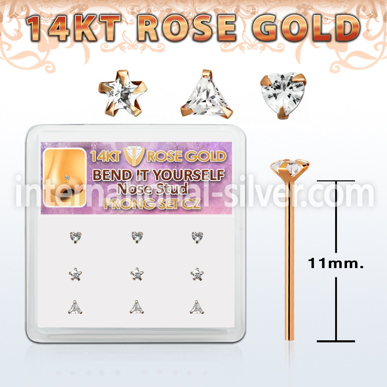 drys25 bend it to fit nose studs gold nose