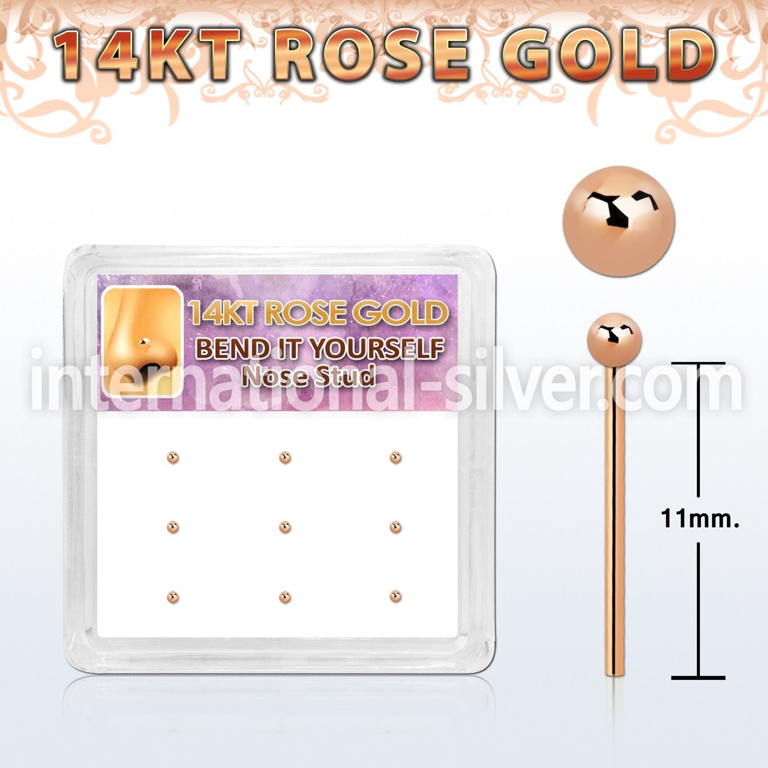 drys5 925 silver bend it yourself nose studs nose piercing