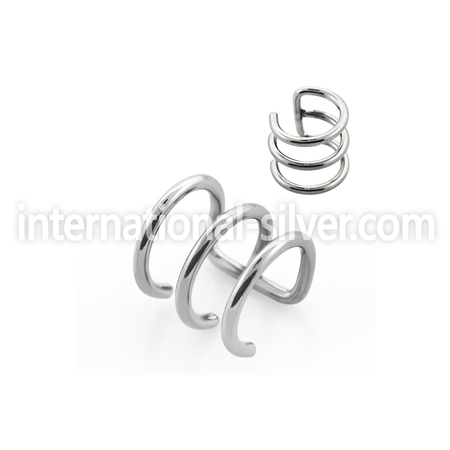 ecf3 fake illusion hoops surgical steel 316l belly button