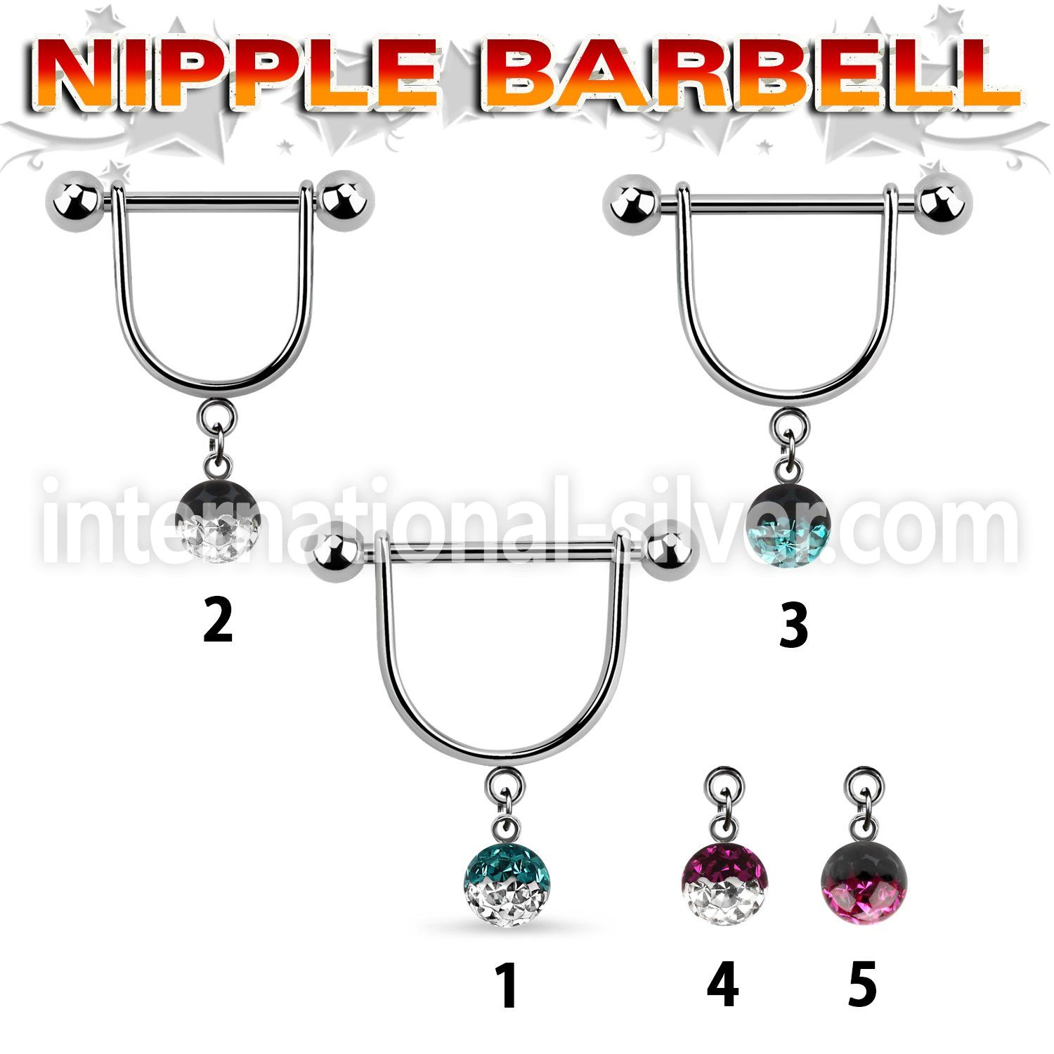 efrsnp6 straight barbells surgical steel 316l nipple