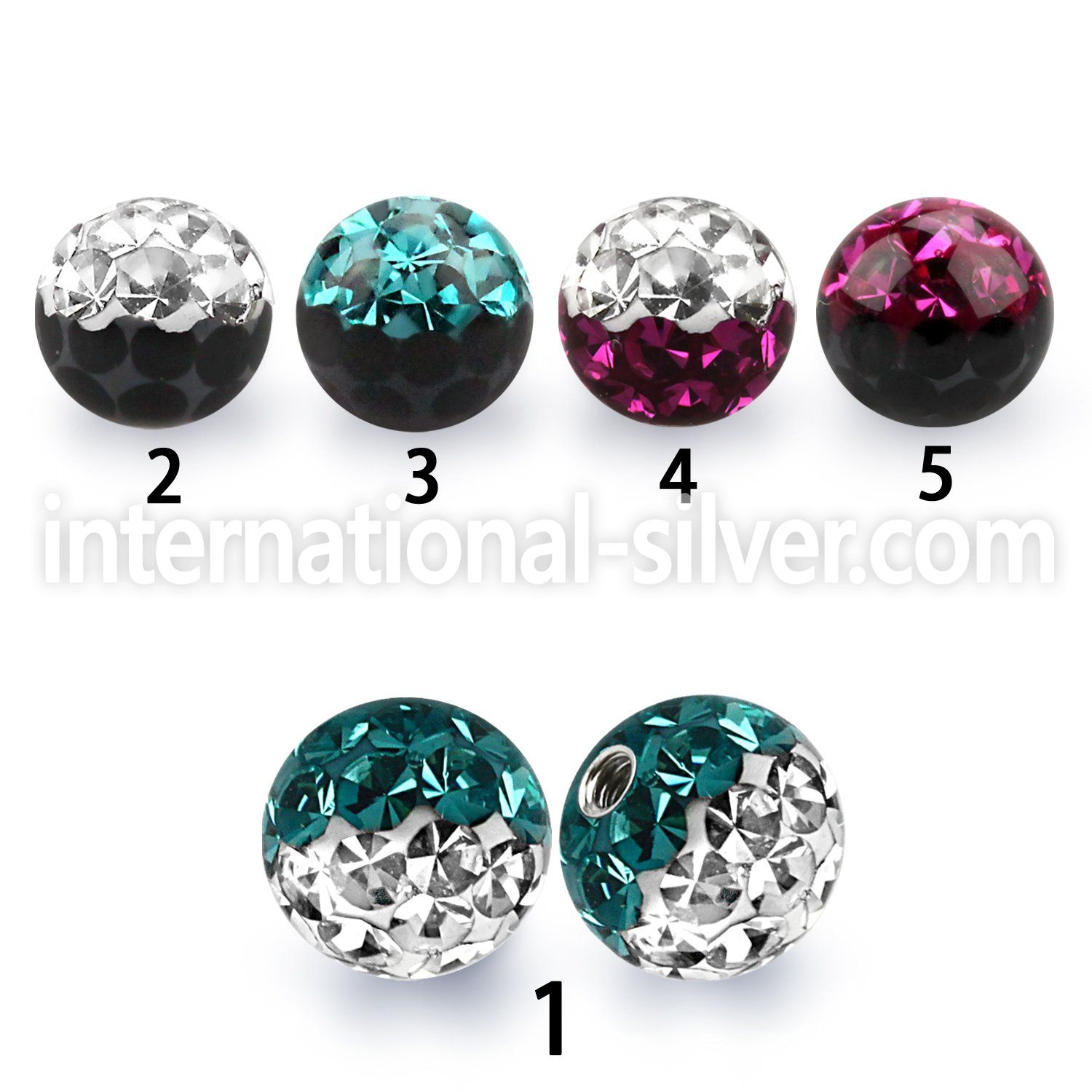 emfr6 loose body jewelry parts surgical steel 316l belly button