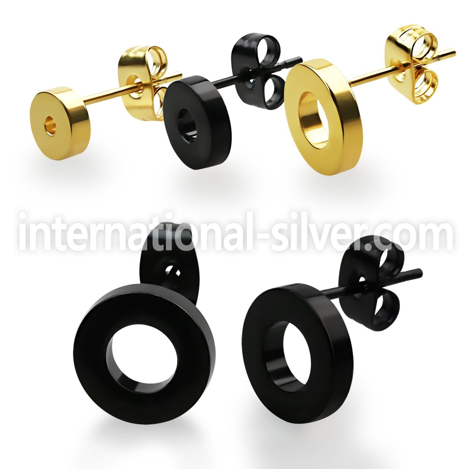 erftrd cheaters  illusion plugs and tapers anodized surgical steel 316l ear lobe