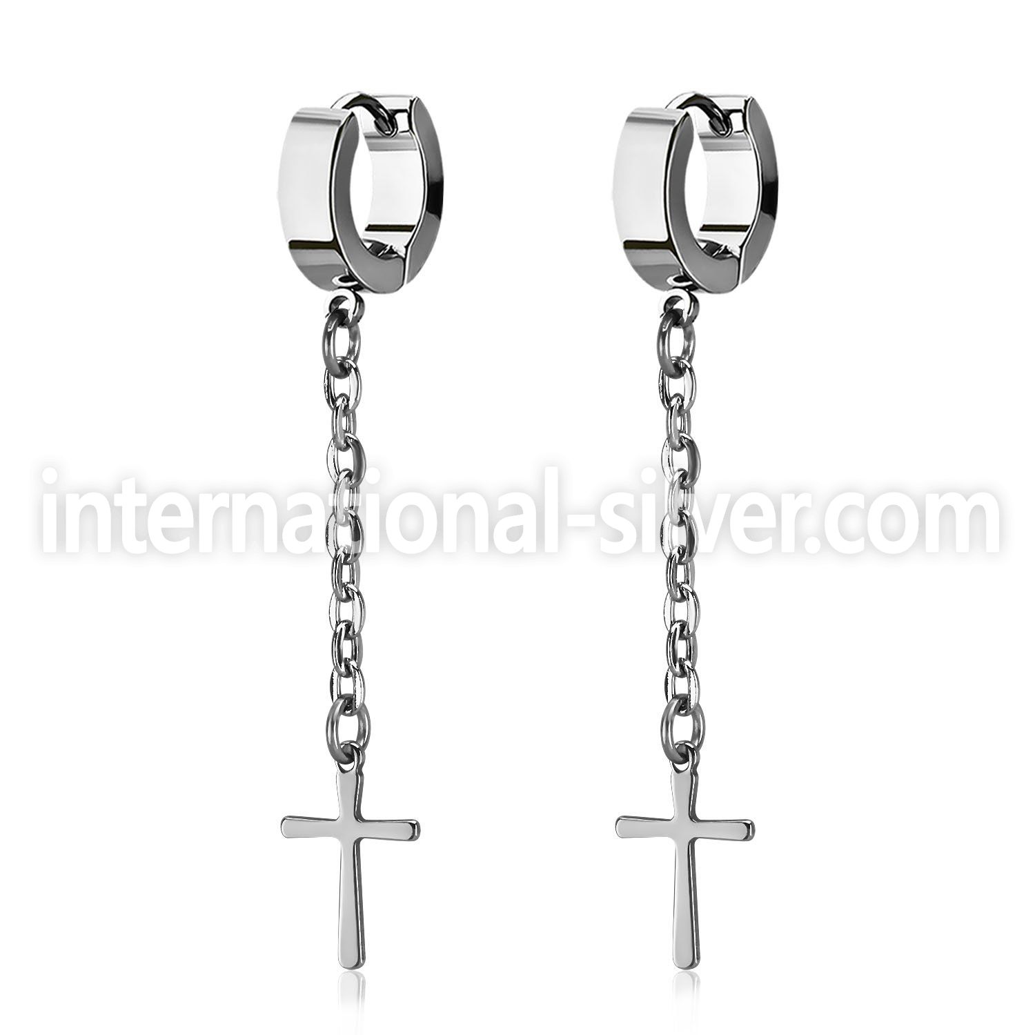 erhlcrs +stainless steel +huggie choose  piercing