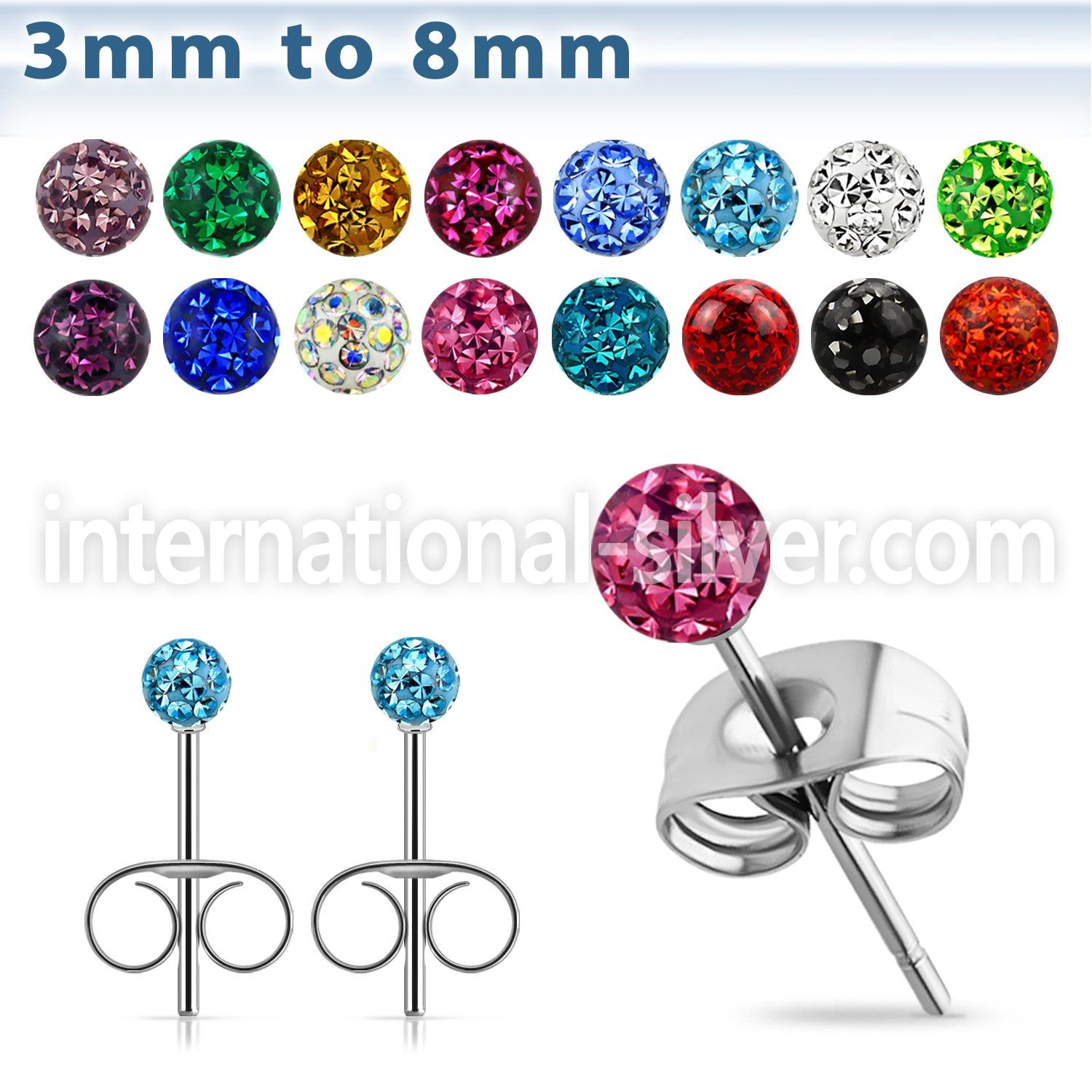 ermfr steel earring studs 20g ferido