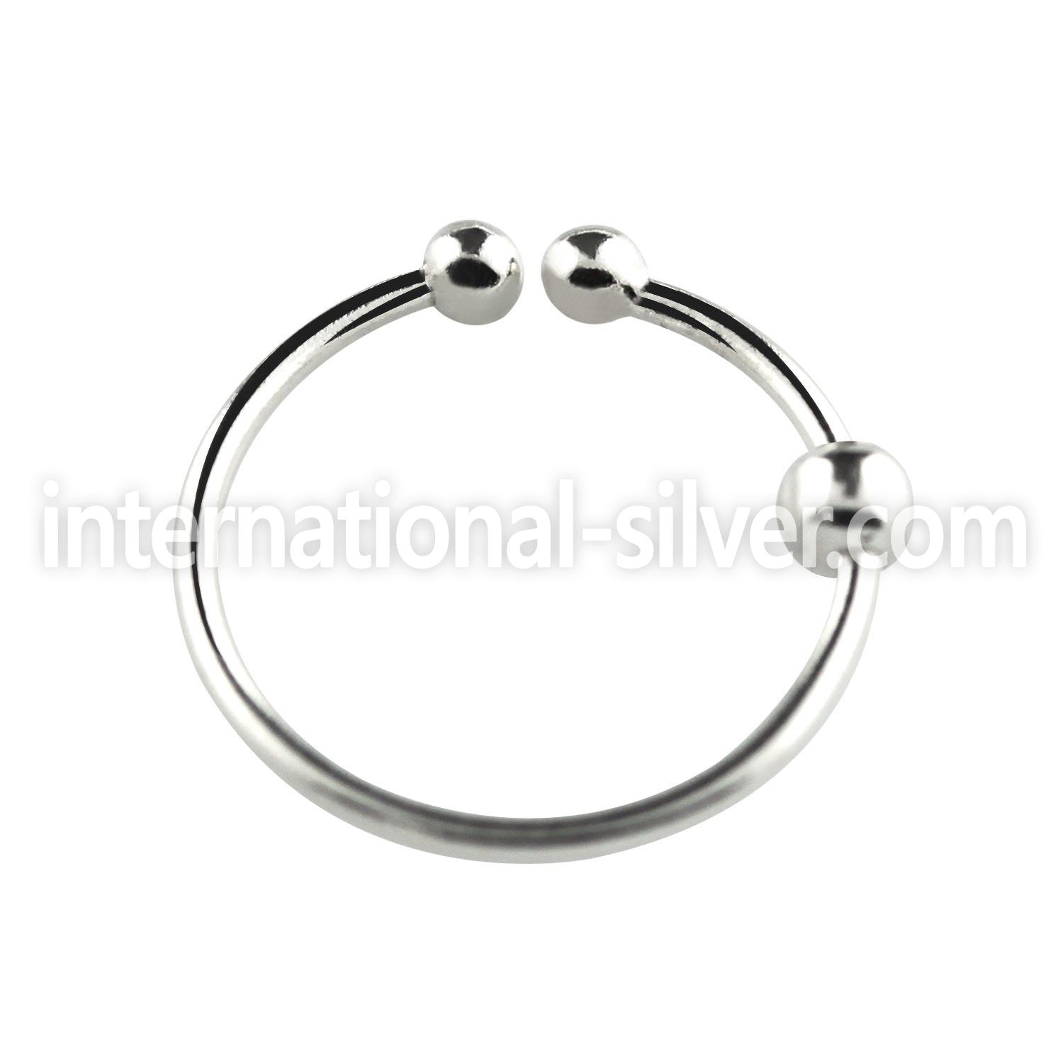 fns06 fake illusion hoops silver 925 nose