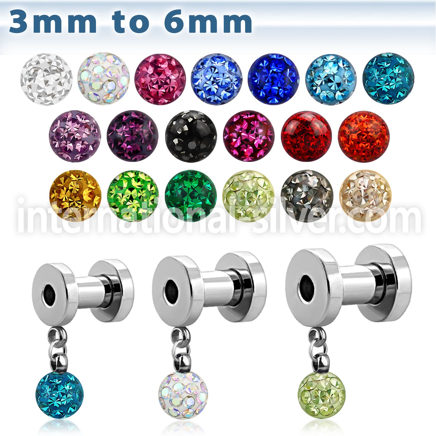 fpg2d5 tunnels gauges surgical steel 316l ear lobe