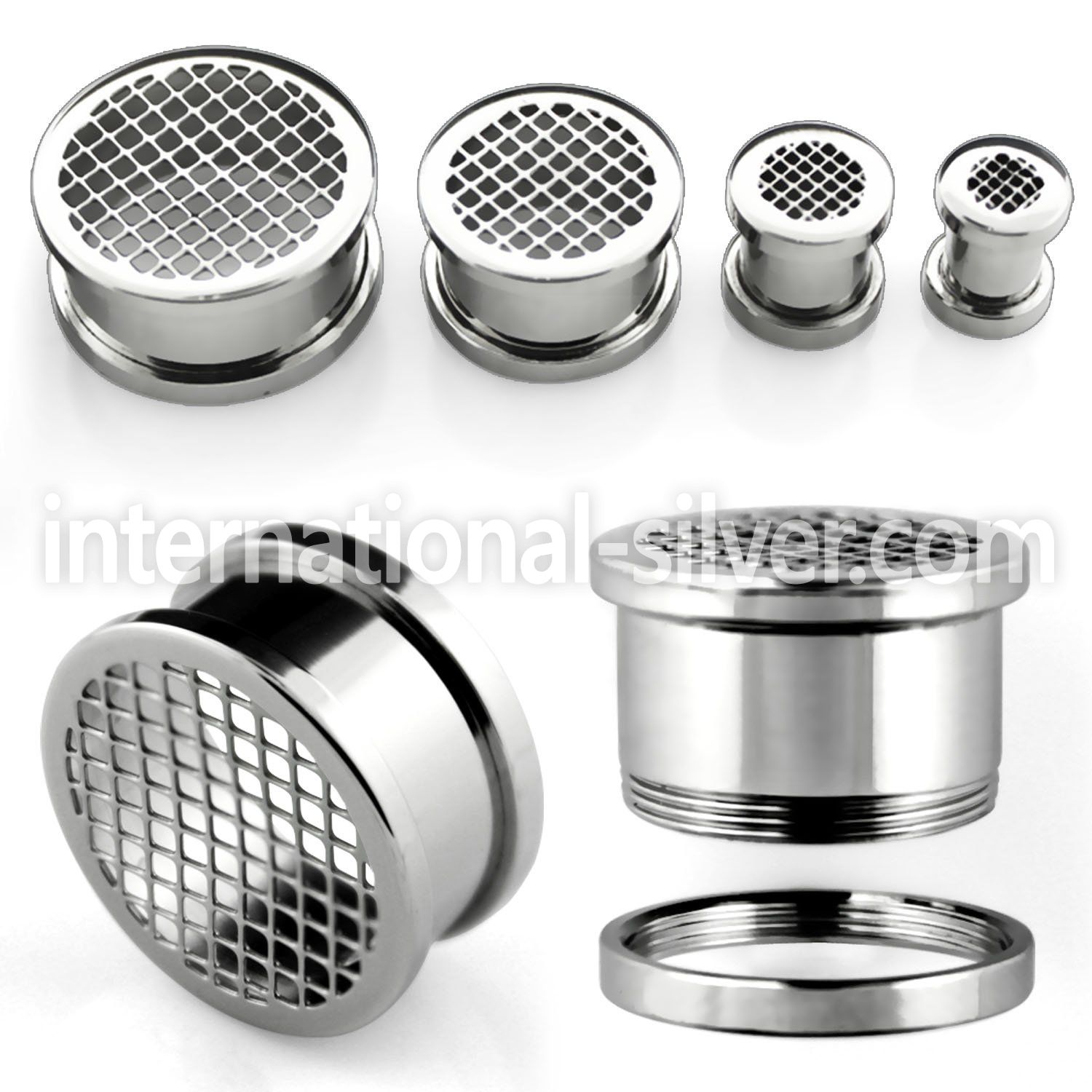 fpgr tunnels gauges surgical steel 316l ear lobe