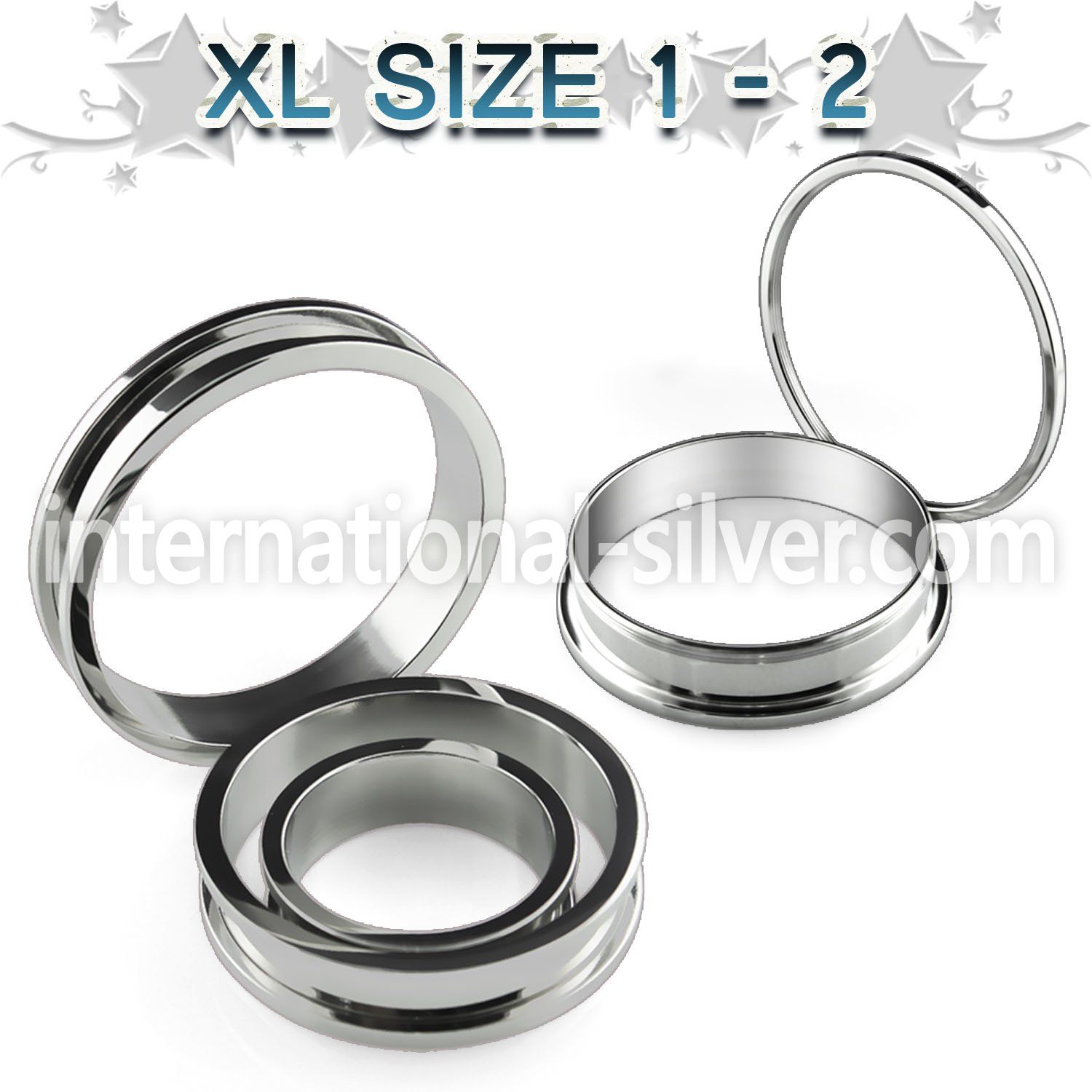 fpgxl tunnels gauges surgical steel 316l ear lobe