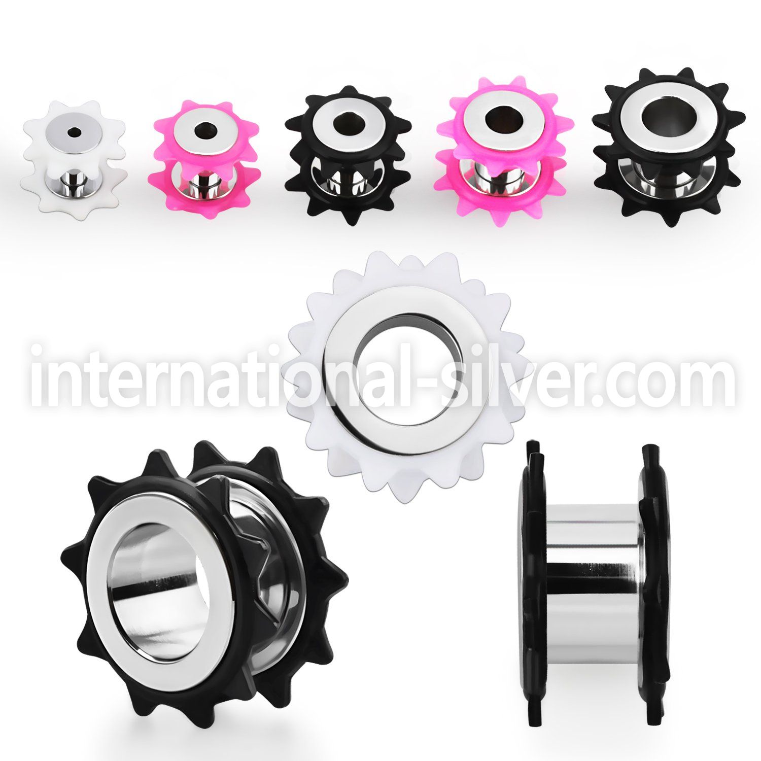 fpor tunnels gauges surgical steel 316l ear lobe