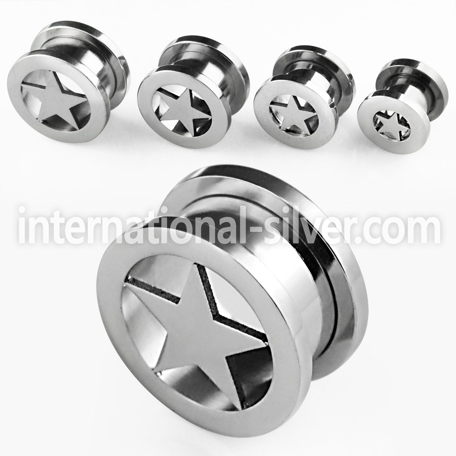 fpst tunnels gauges surgical steel 316l ear lobe