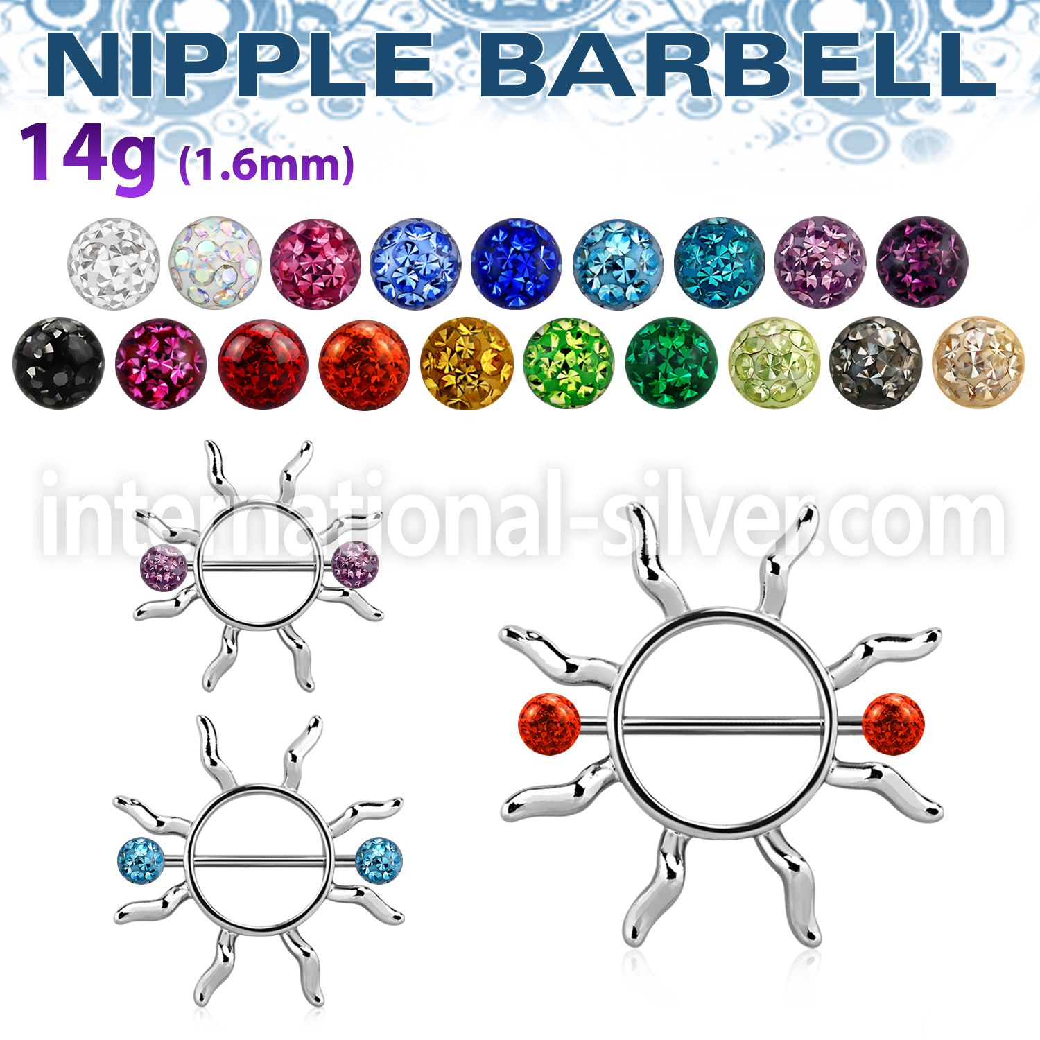 frnp104 straight barbells surgical steel 316l nipple