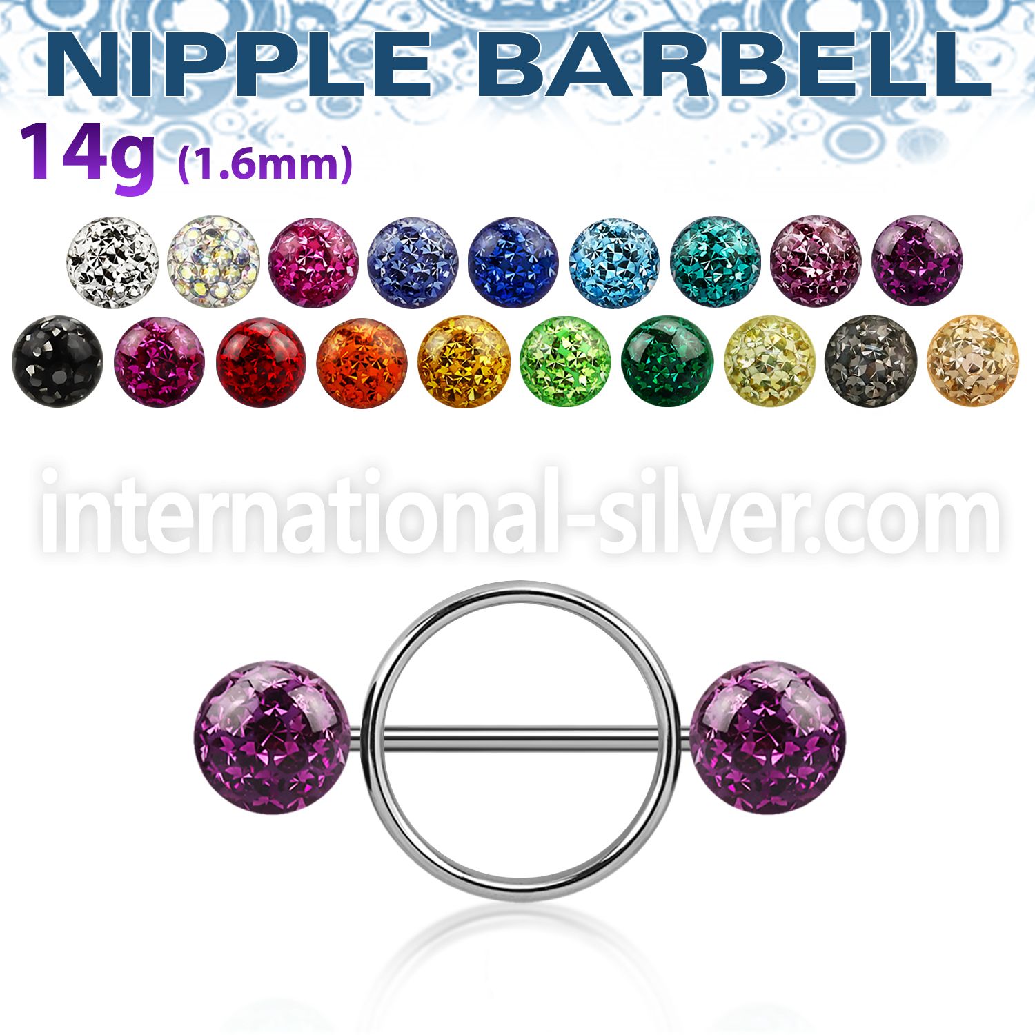 frnpe8 straight barbells surgical steel 316l nipple