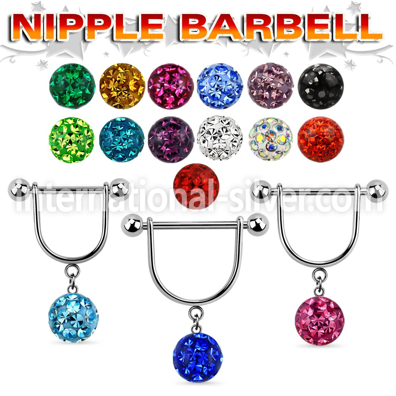 frsnp10 straight barbells surgical steel 316l nipple