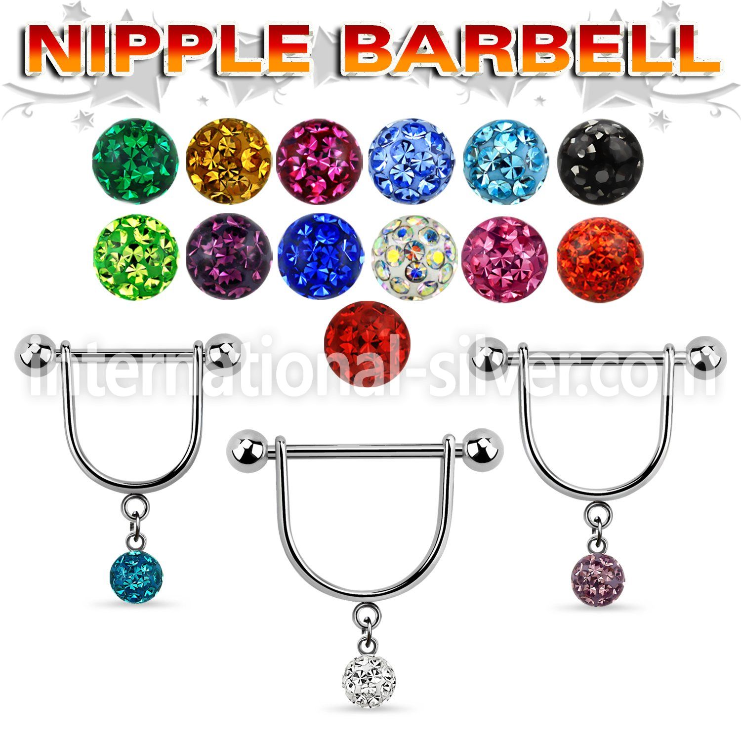 frsnp6 straight barbells surgical steel 316l nipple