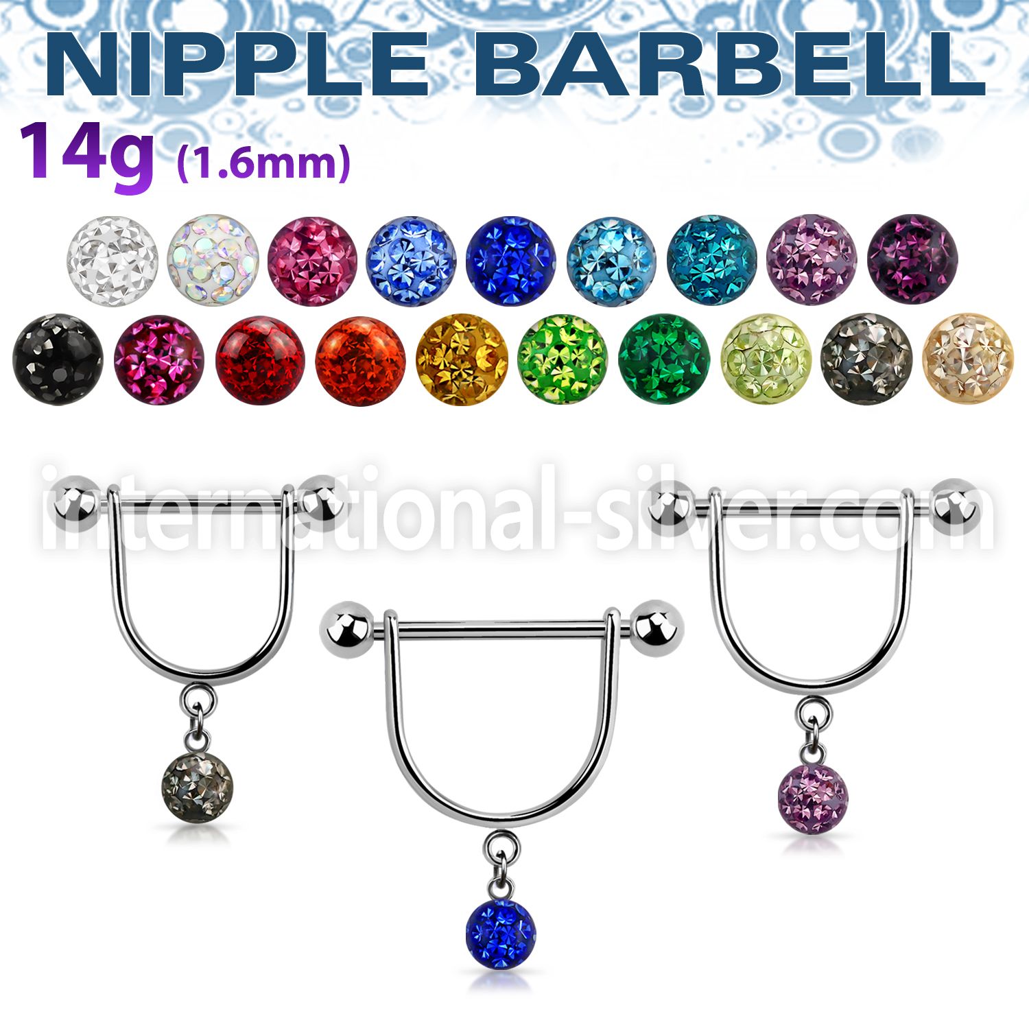frsnp6 straight barbells surgical steel 316l nipple
