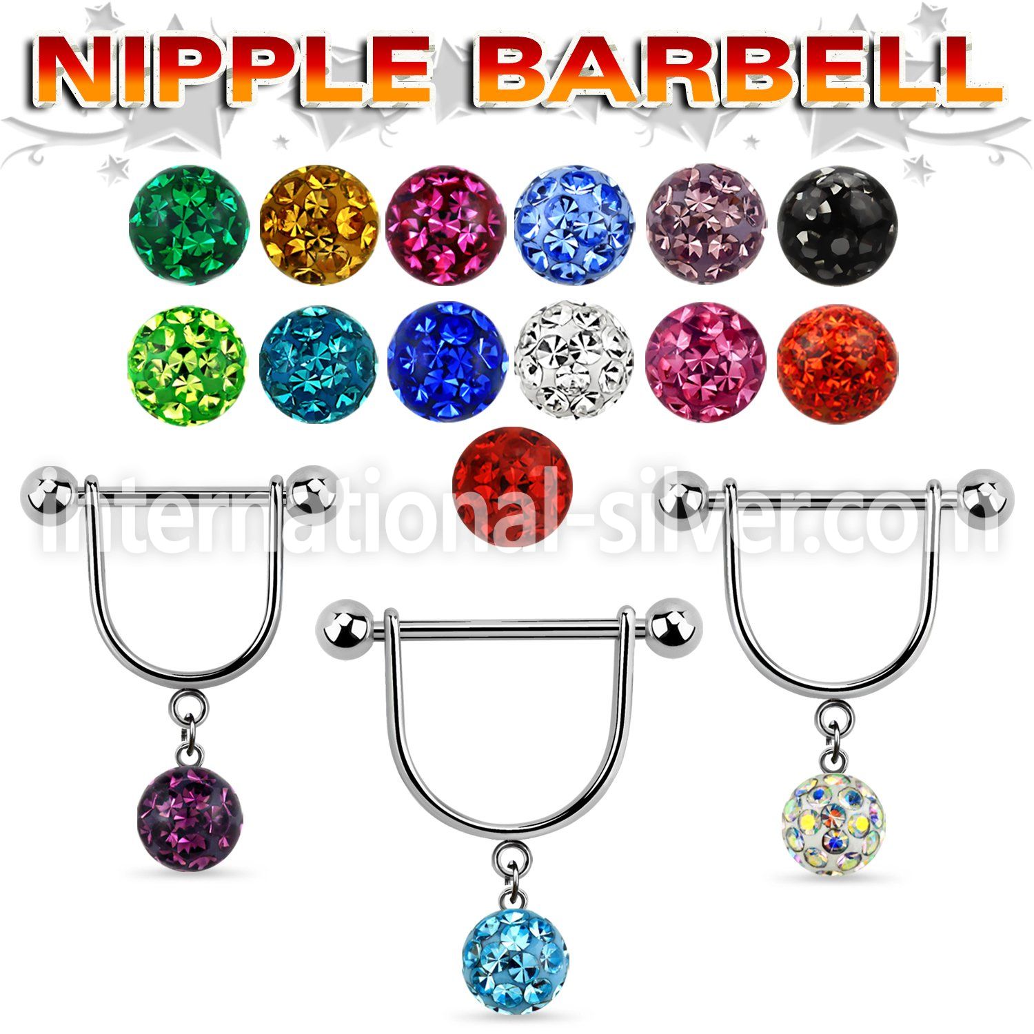frsnp8 straight barbells surgical steel 316l nipple