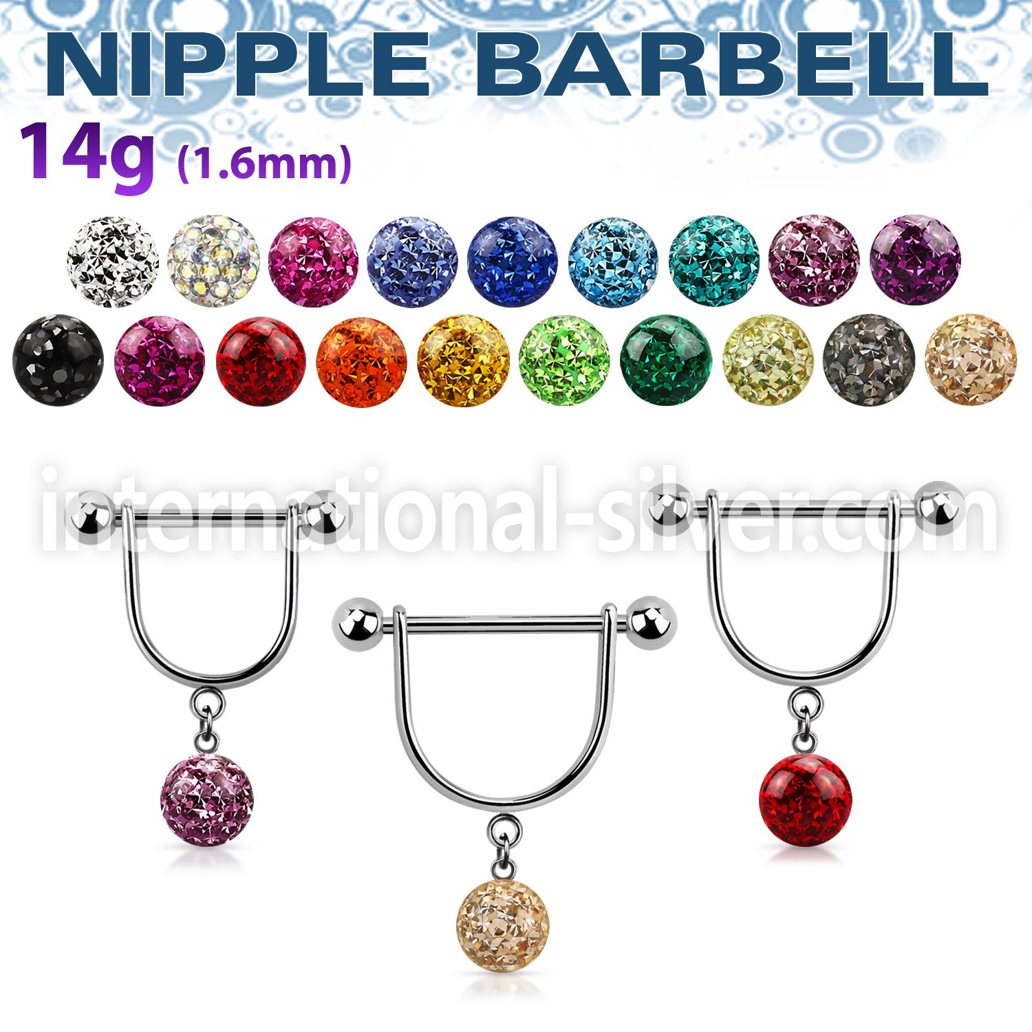 frsnp8 straight barbells surgical steel 316l nipple