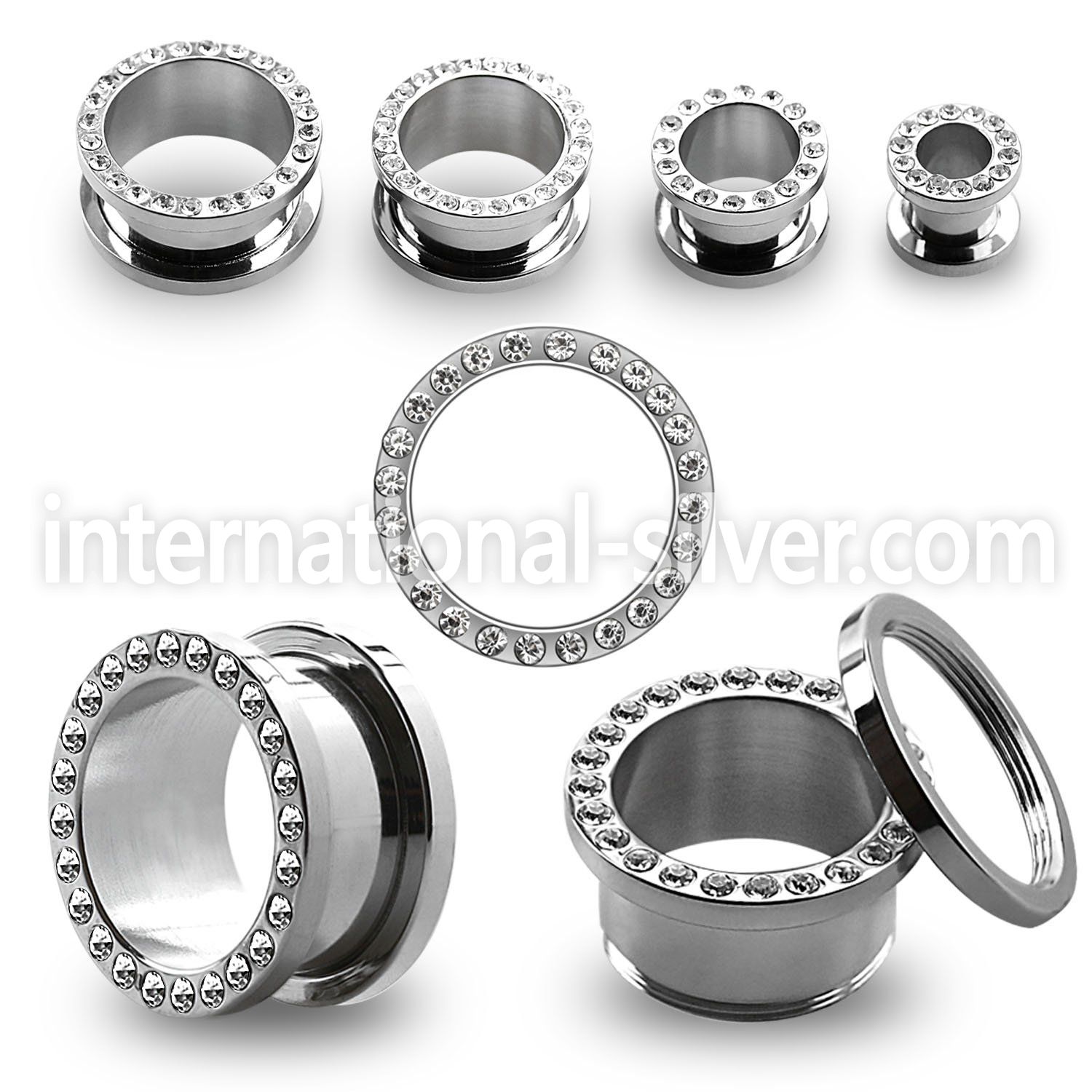 fscpg tunnels gauges surgical steel 316l ear lobe