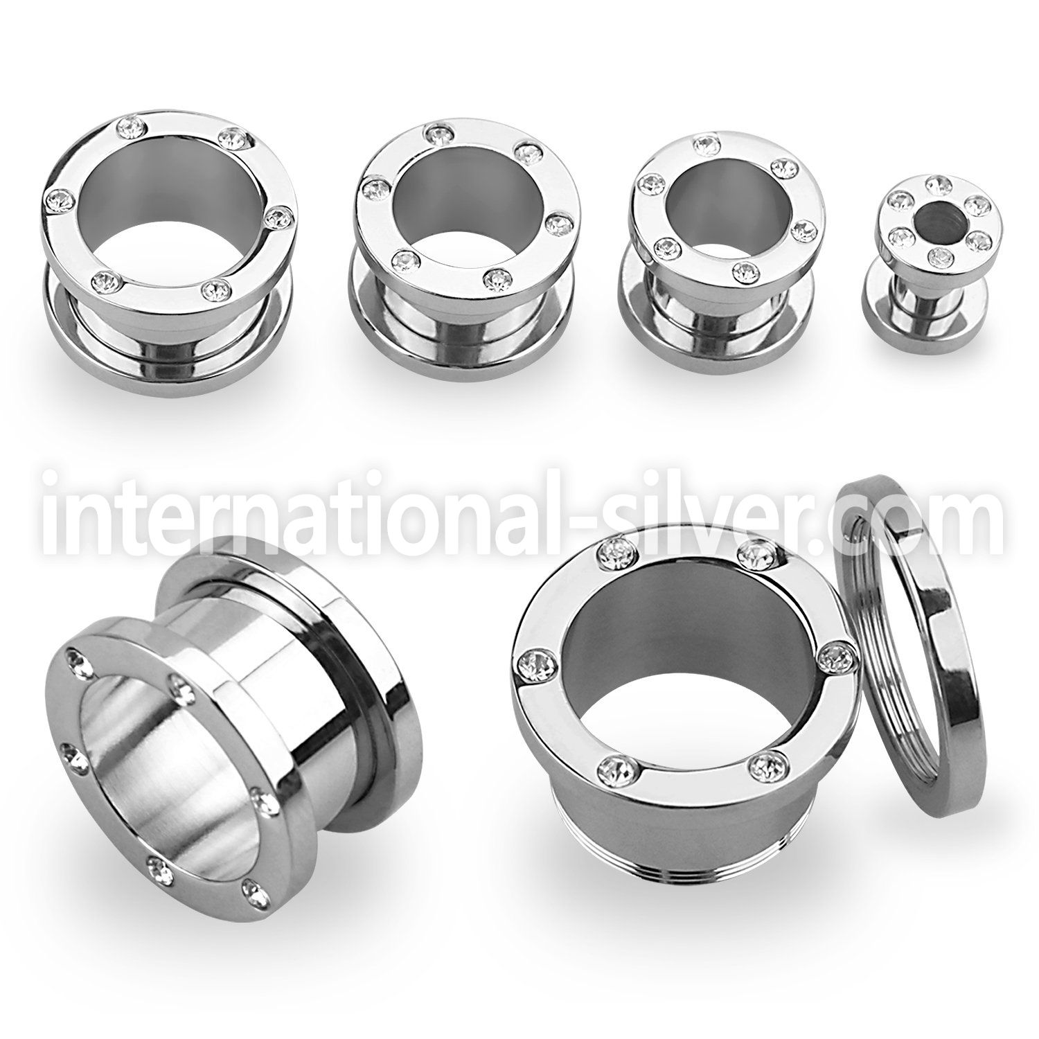 fsjpg tunnels gauges surgical steel 316l ear lobe