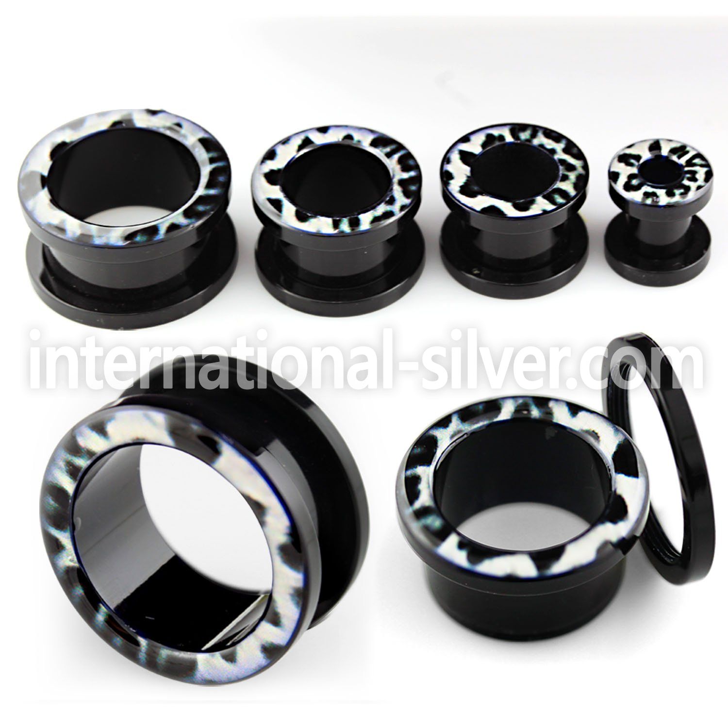 ftae tunnels gauges acrylic body jewelry ear lobe