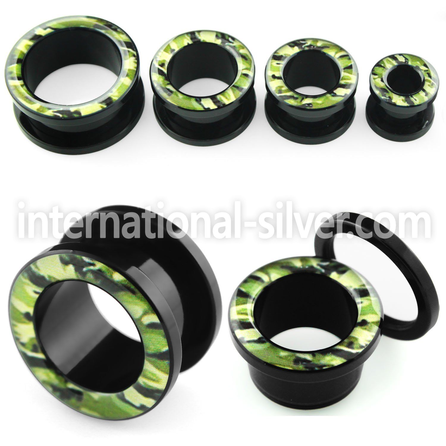 ftai tunnels gauges acrylic body jewelry ear lobe