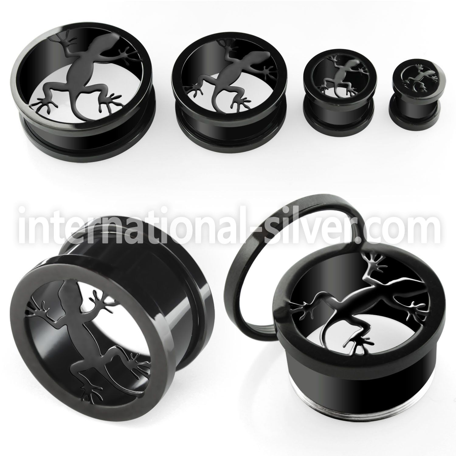 ftliz tunnels gauges anodized surgical steel 316l ear lobe