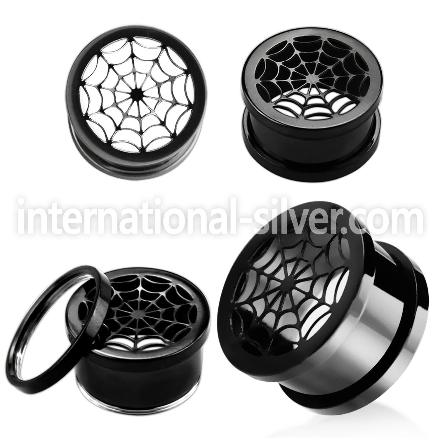 ftspw tunnels gauges anodized surgical steel 316l ear lobe