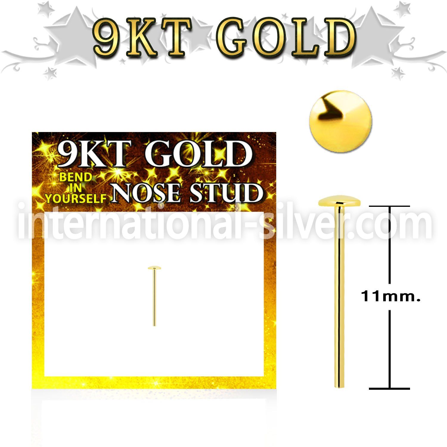 g9ysrd bend it to fit nose studs gold 