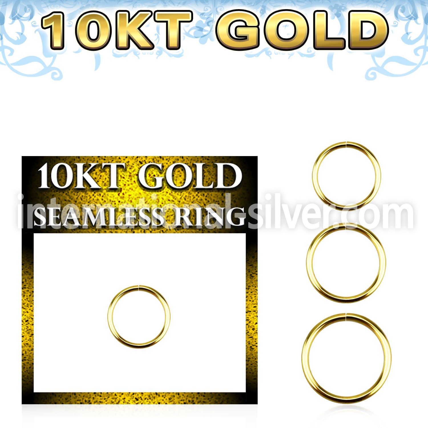 gisel20 10k yellow gold seamless ring