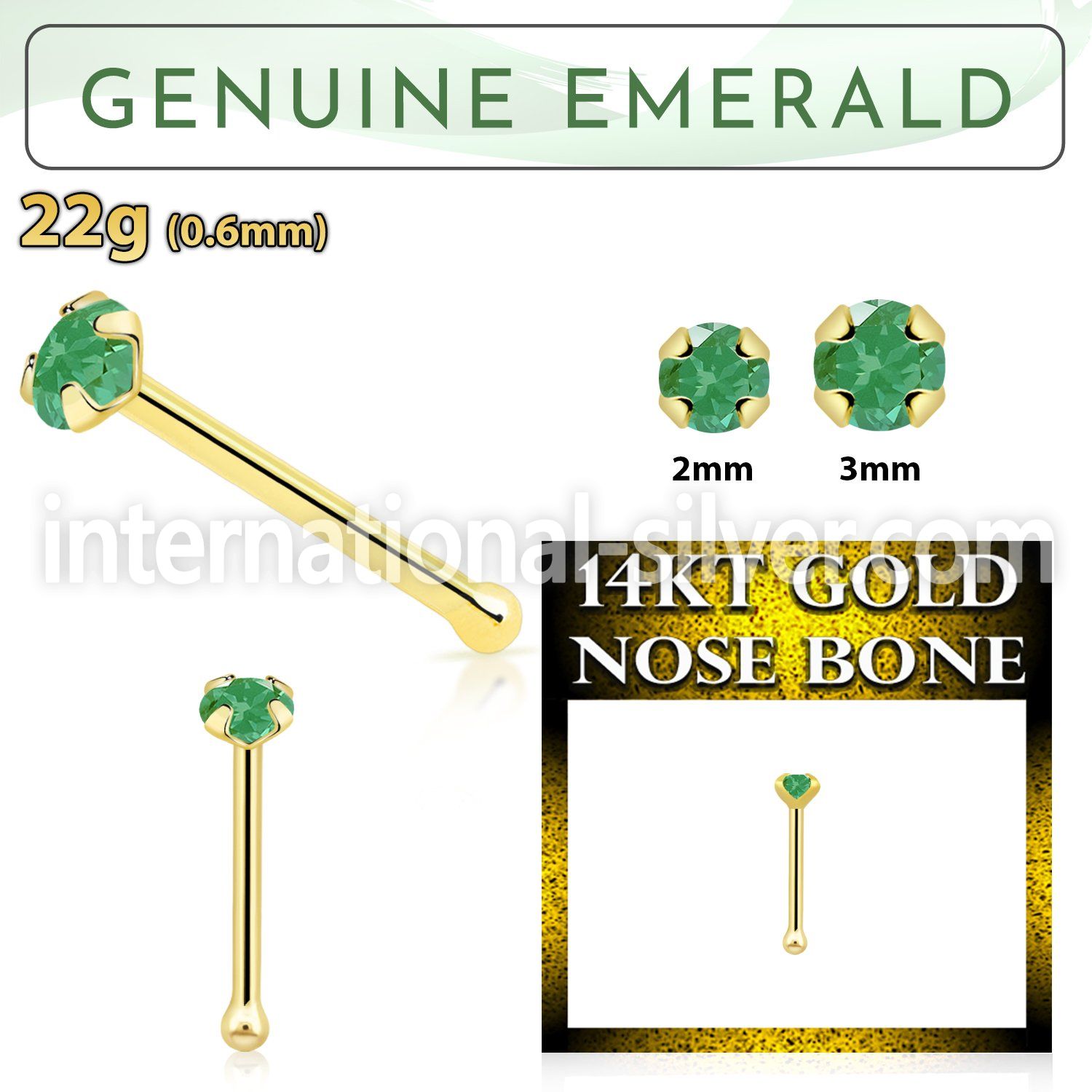 gnbge10 nose bone gold nose